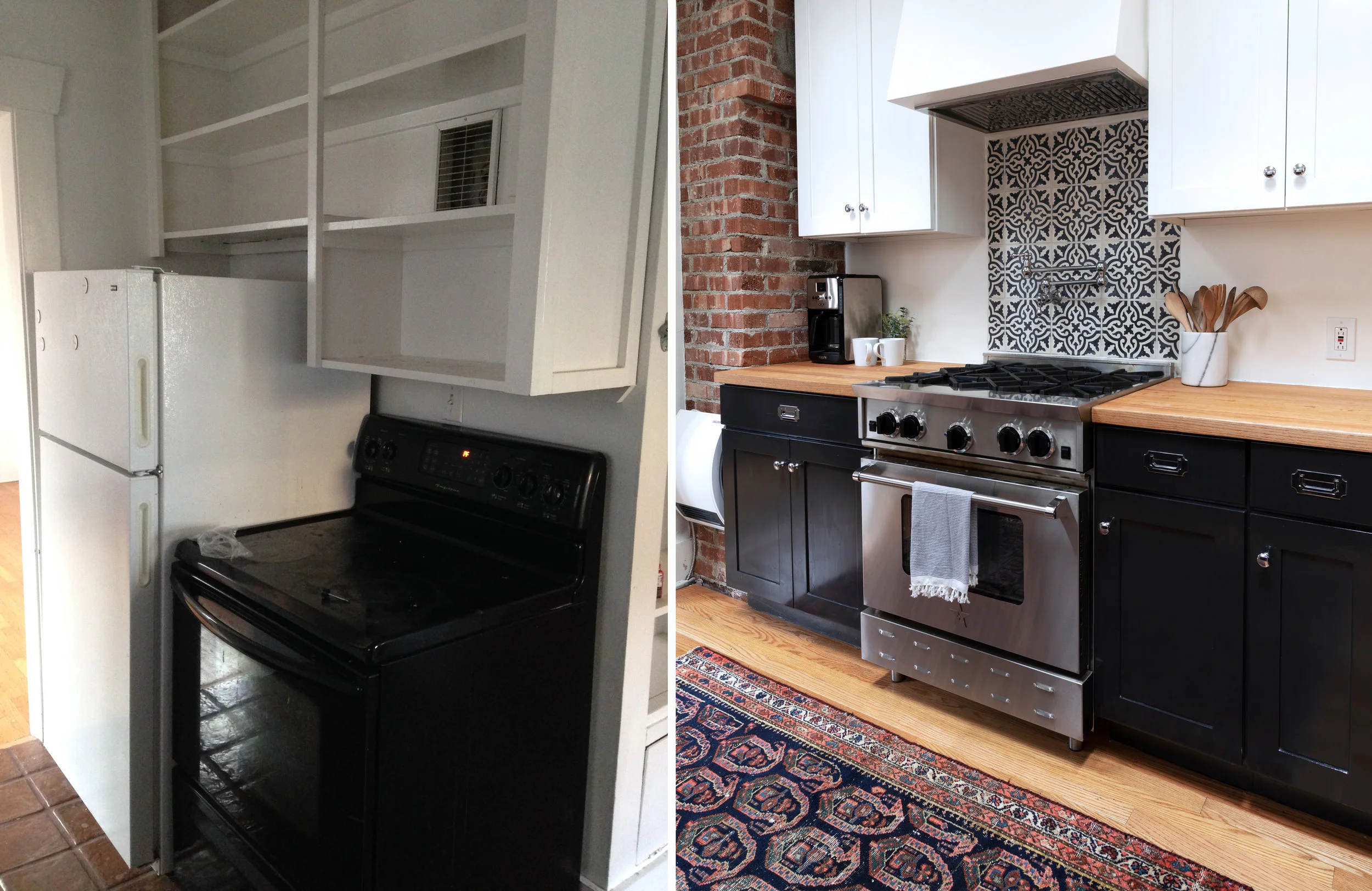 The Grit and Polish - Dexter Kitchen Before and After Range.jpg