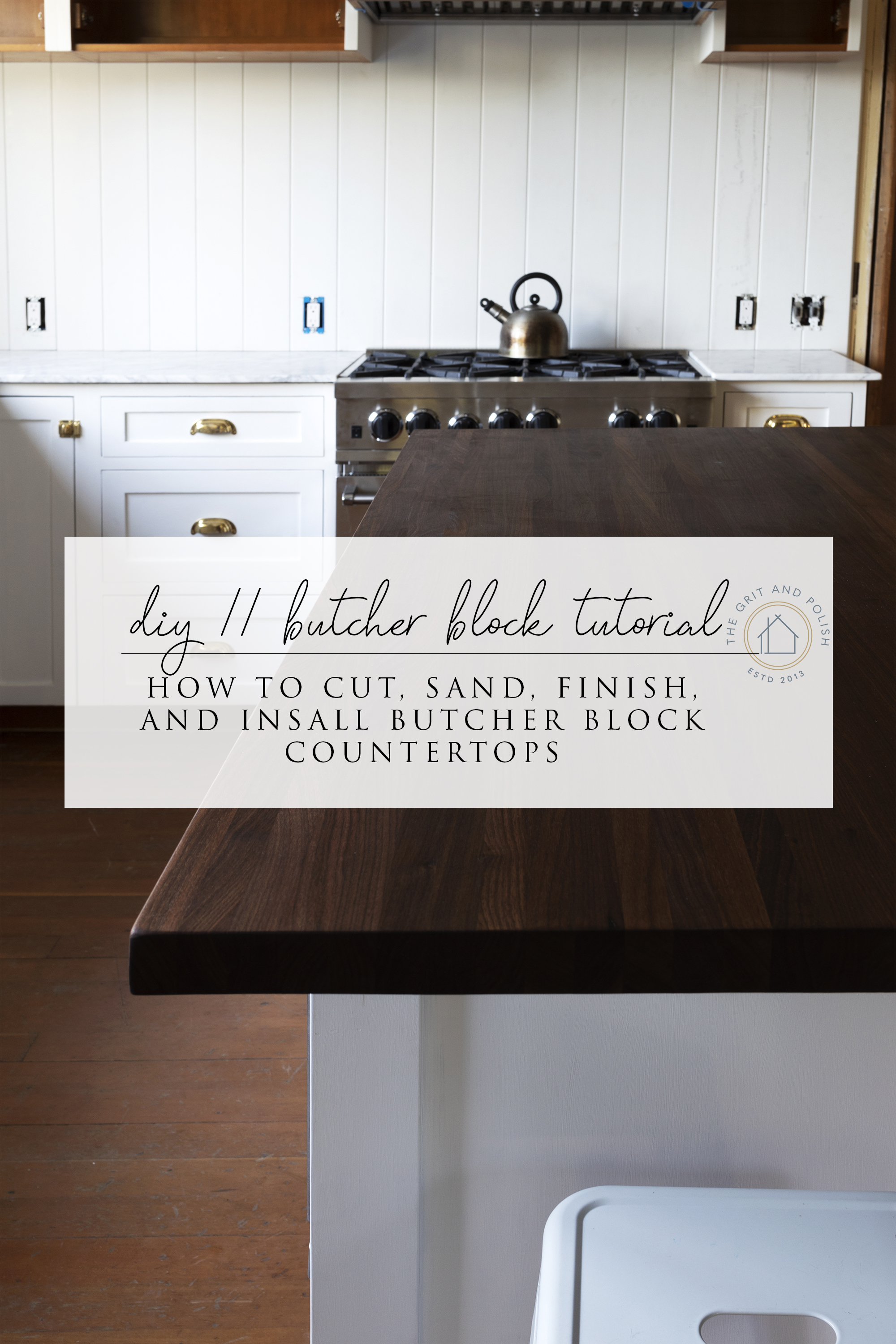 Custom Wood Countertop Options - Knife Storage