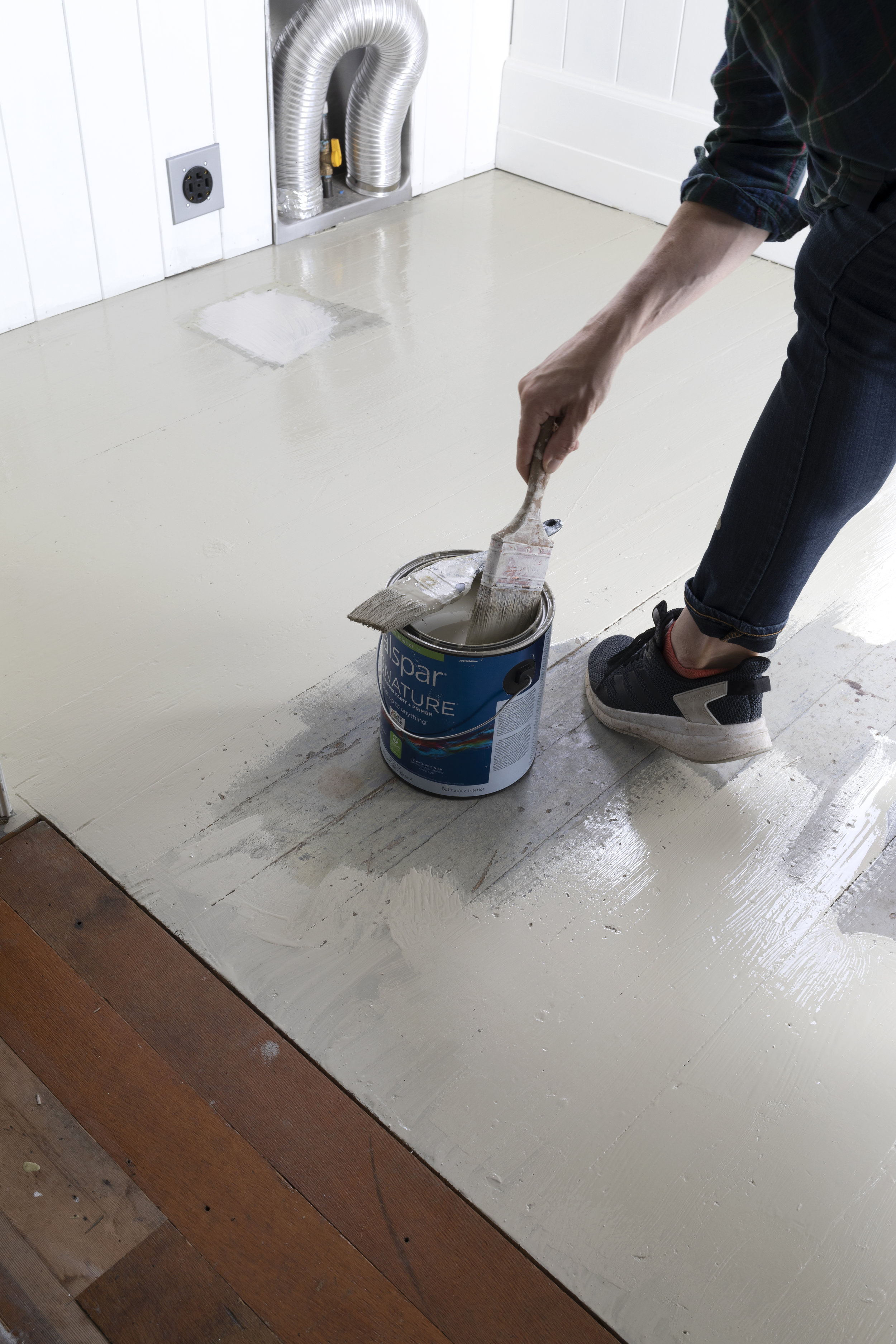DIY // How to Paint ANY Wood Floor — The Grit and Polish