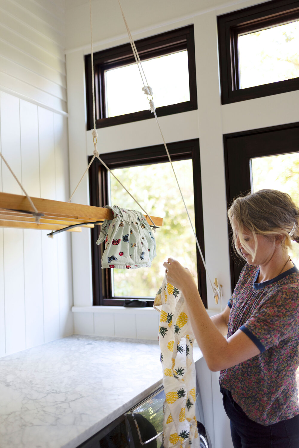 How To Build A Hanging Laundry Rack Aka An English Style Airer The Grit And Polish