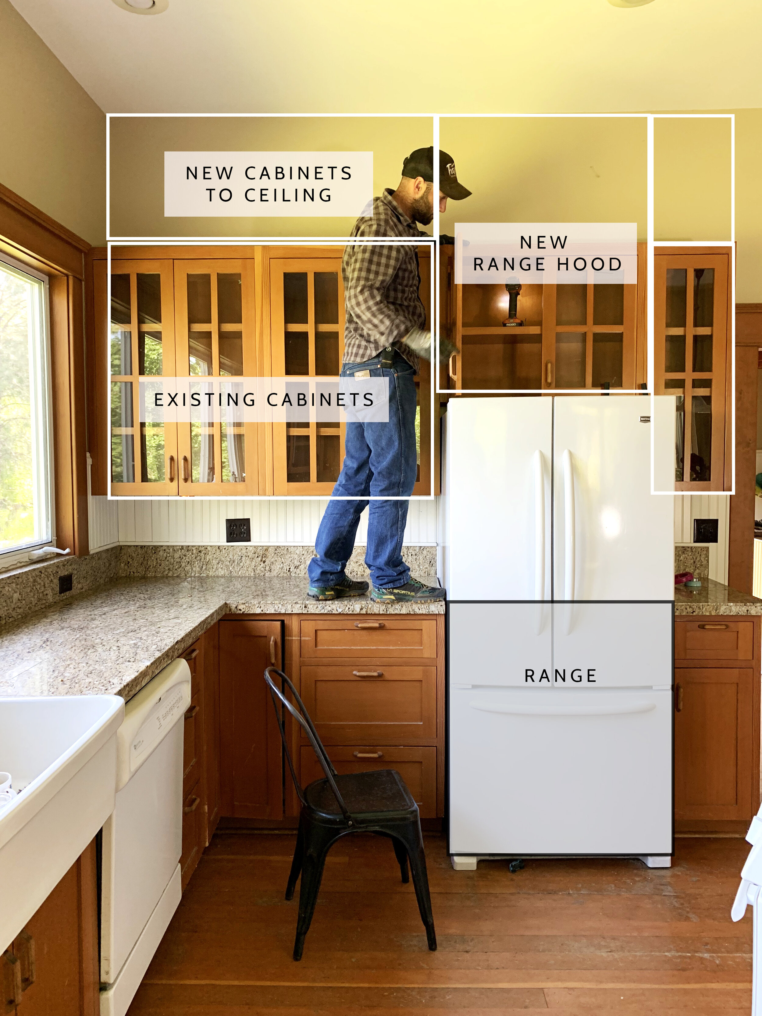kitchen wall cabinet height options farmhouse kitchen adding a shelf below our cabinets kitchen wall cabinet height options farmhouse kitchen adding a shelf below our cabinets