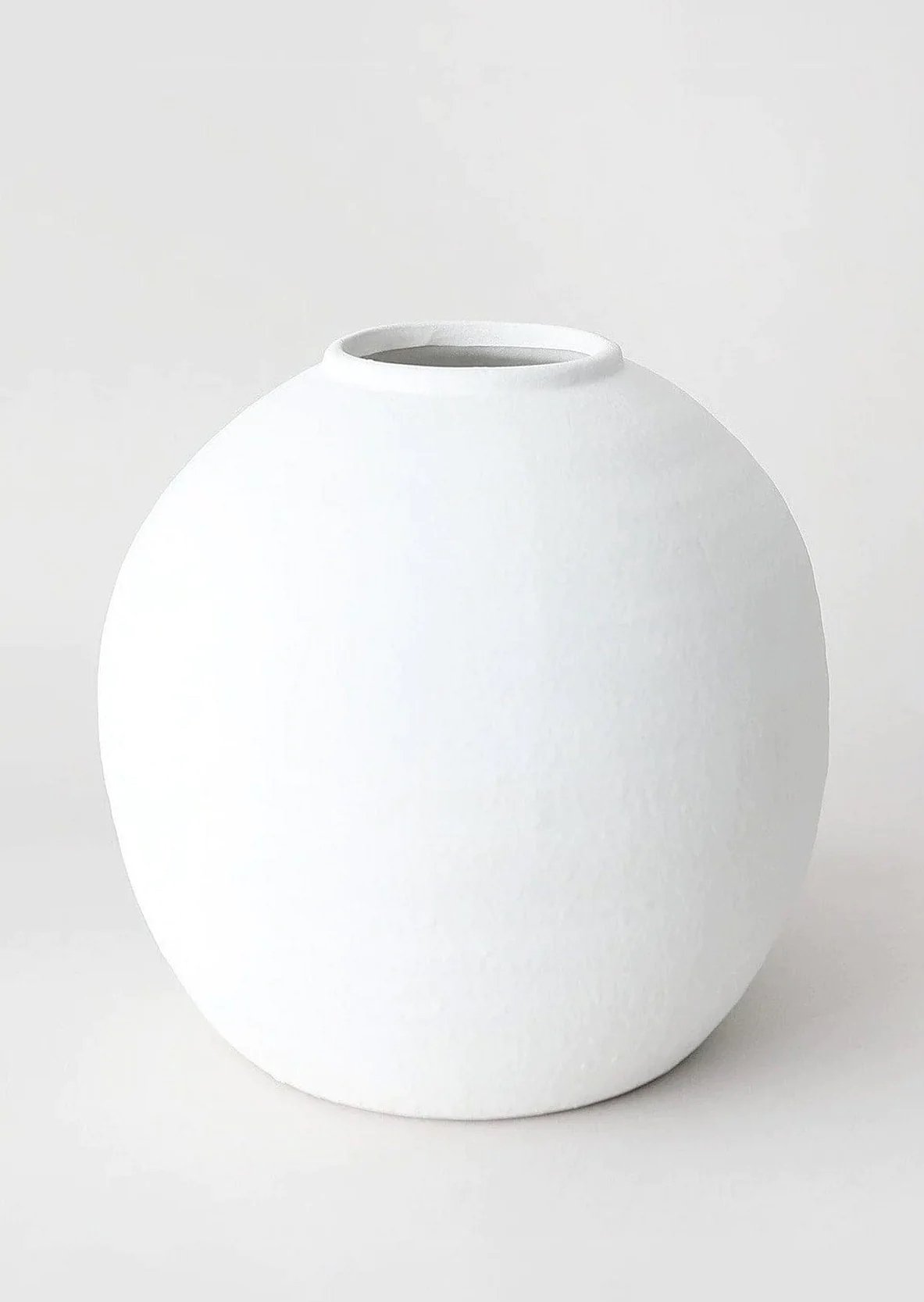 Afloral White Concrete Konos Vase