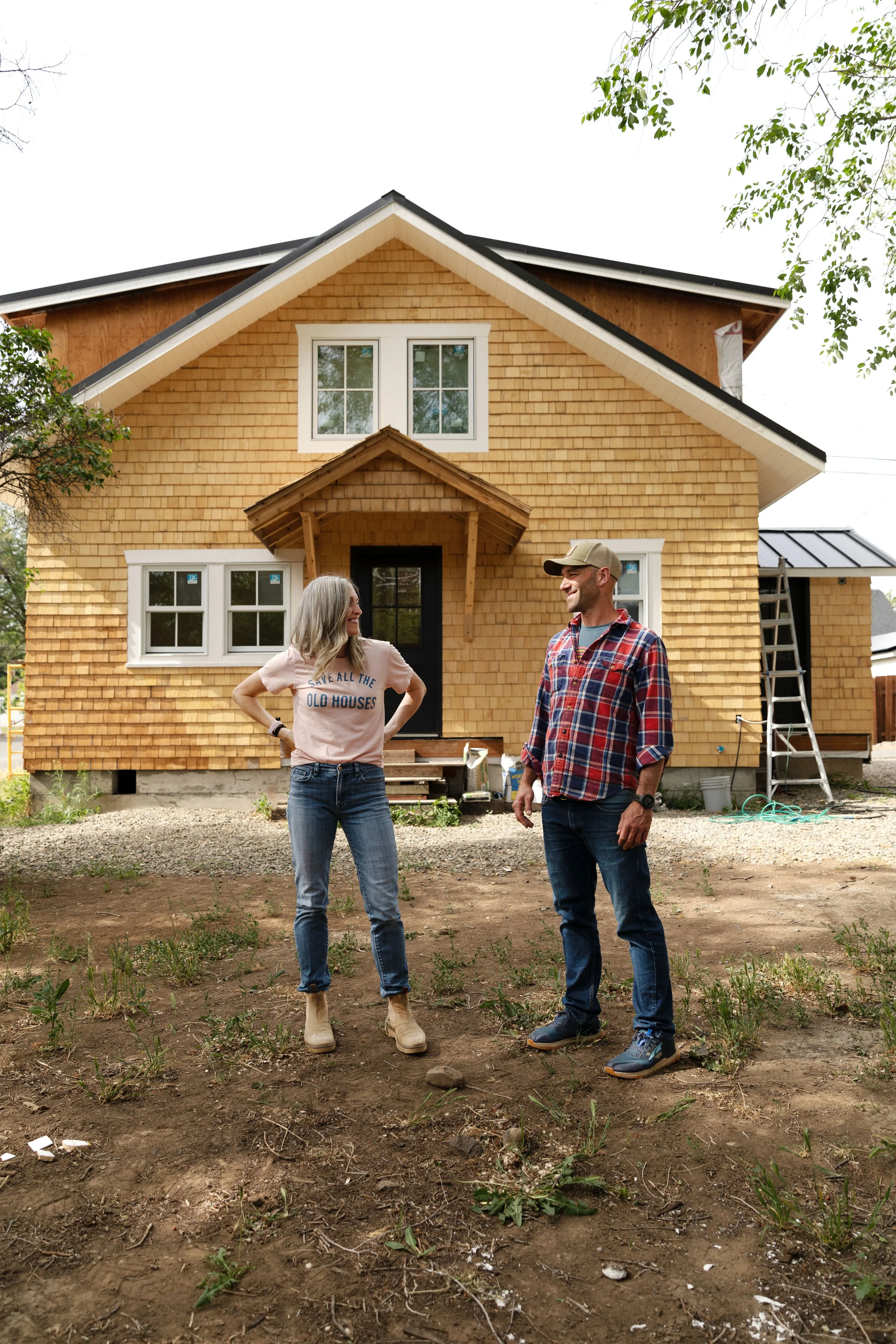 Cedar Shake Siding Progress (+ Would You Paint It?)