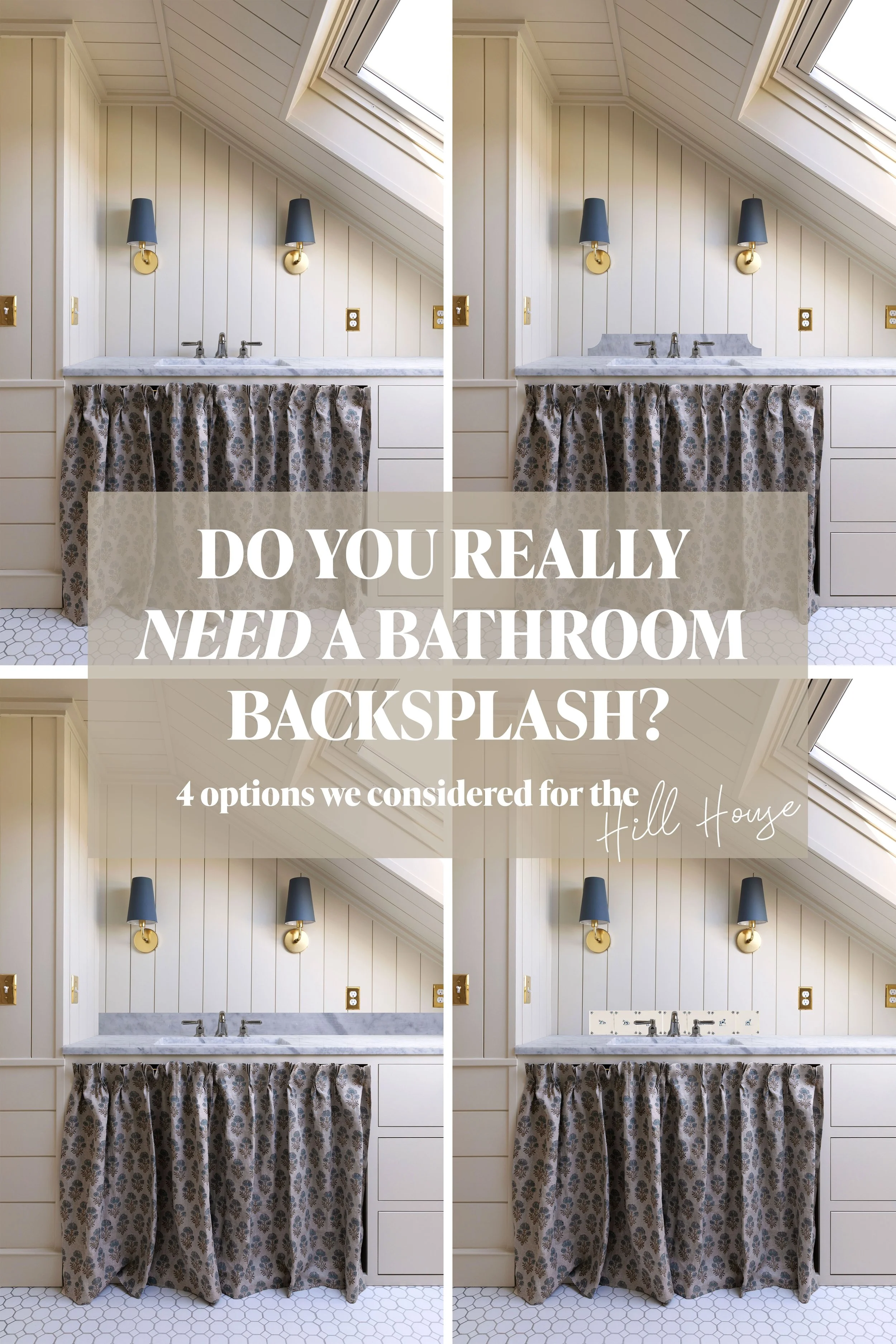Do You Really Need a Bathroom Backsplash? What We Considered for Our Hall Bath Vanity