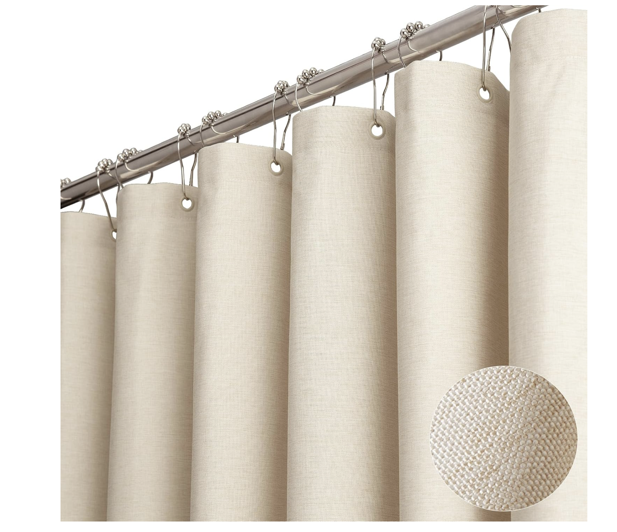 Shower curtain + liner in one!
