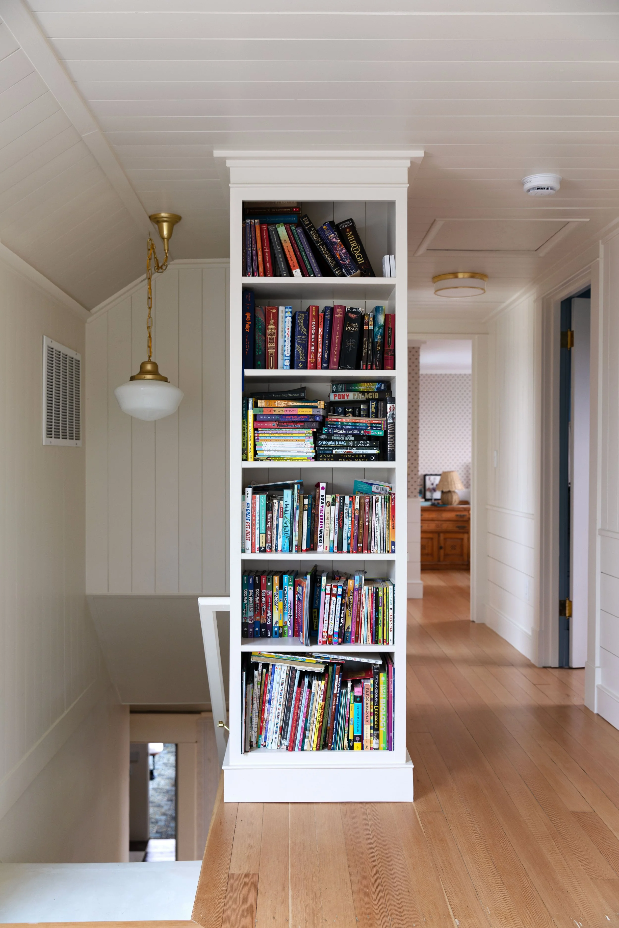 Why We Built a Bookcase Instead of a Stair Railing