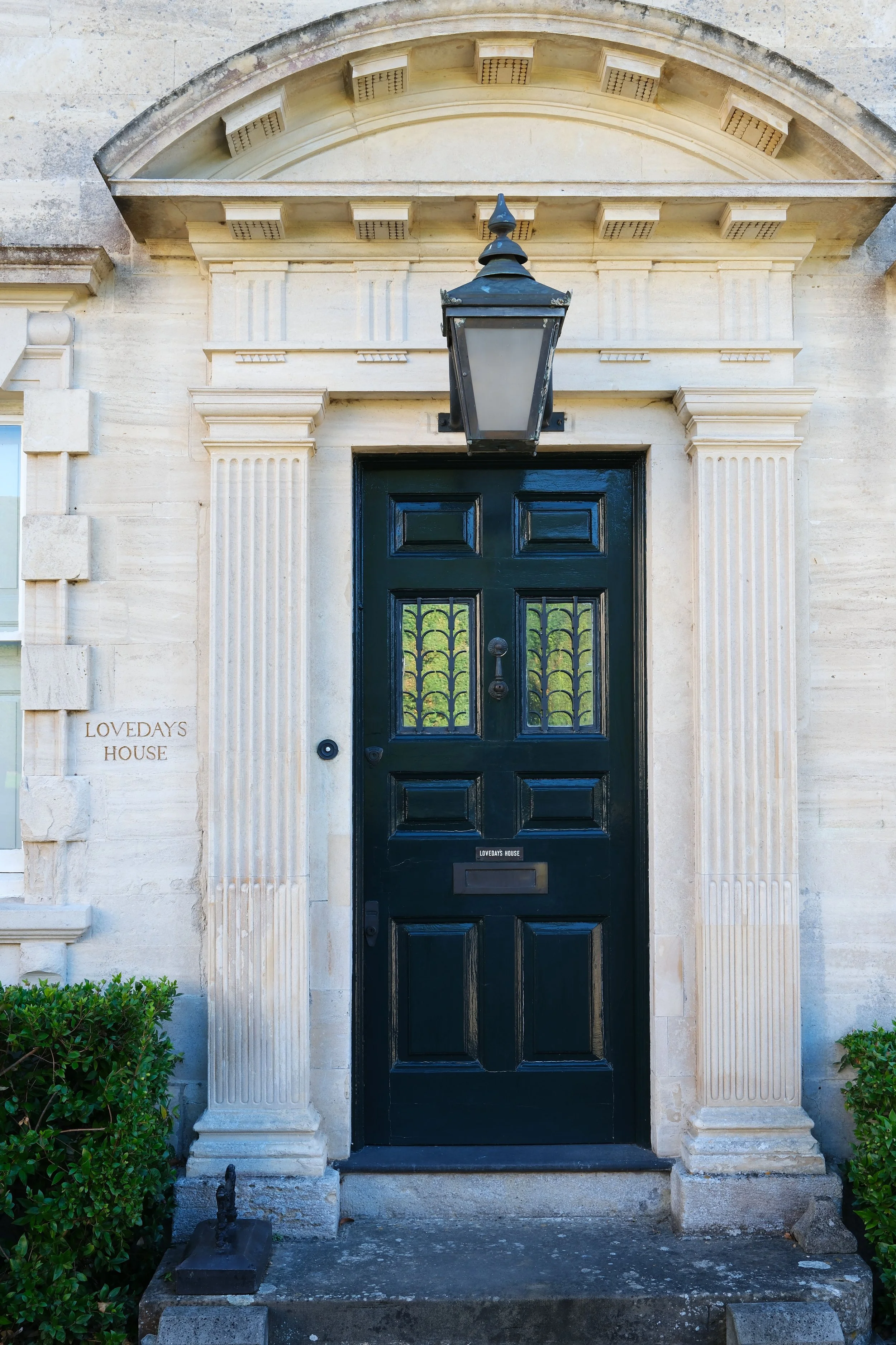 Doorway along the Cotswold Way trail in Painswick