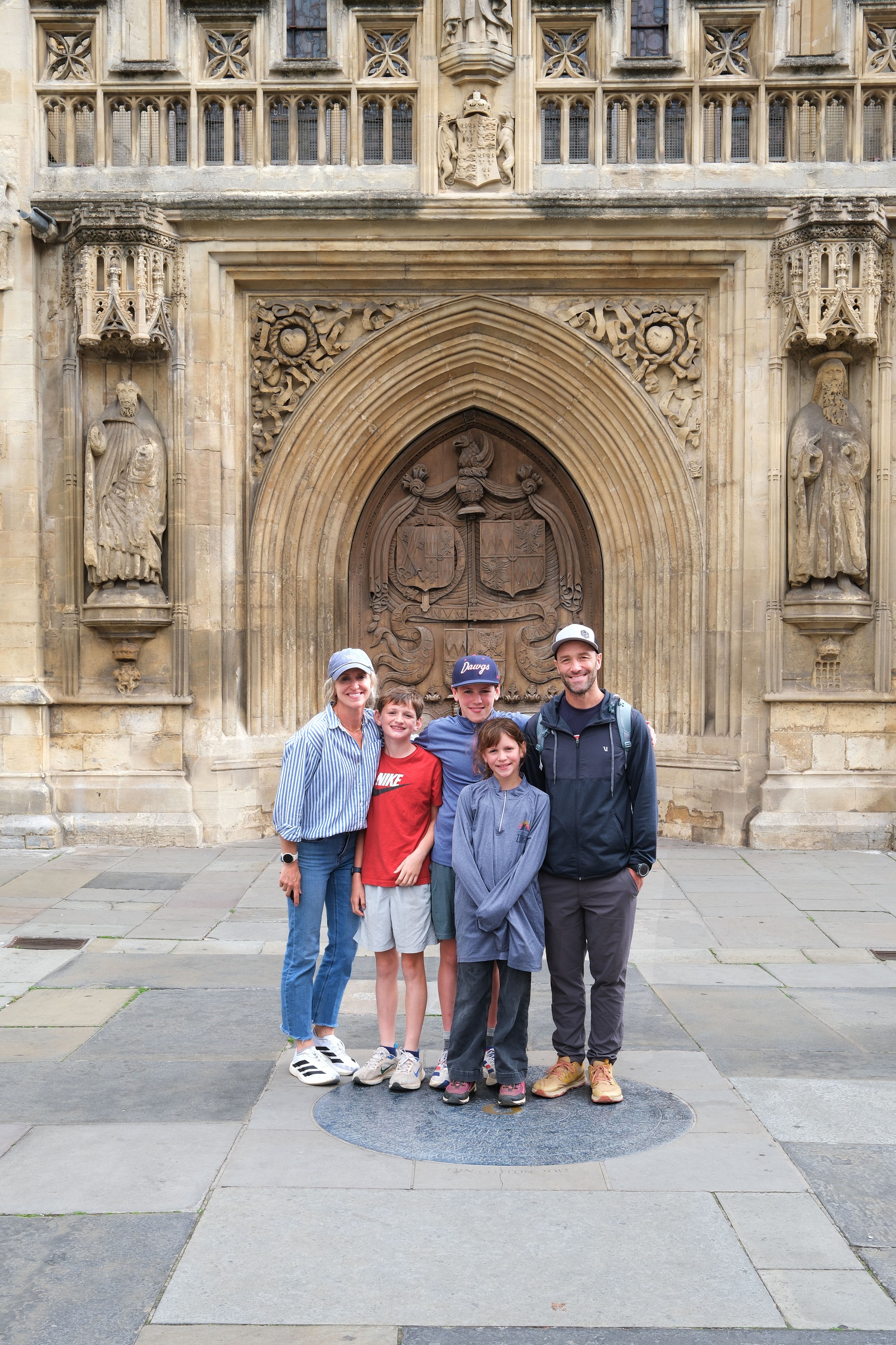 The end of the Cotswold Way trail at Bath Abbey