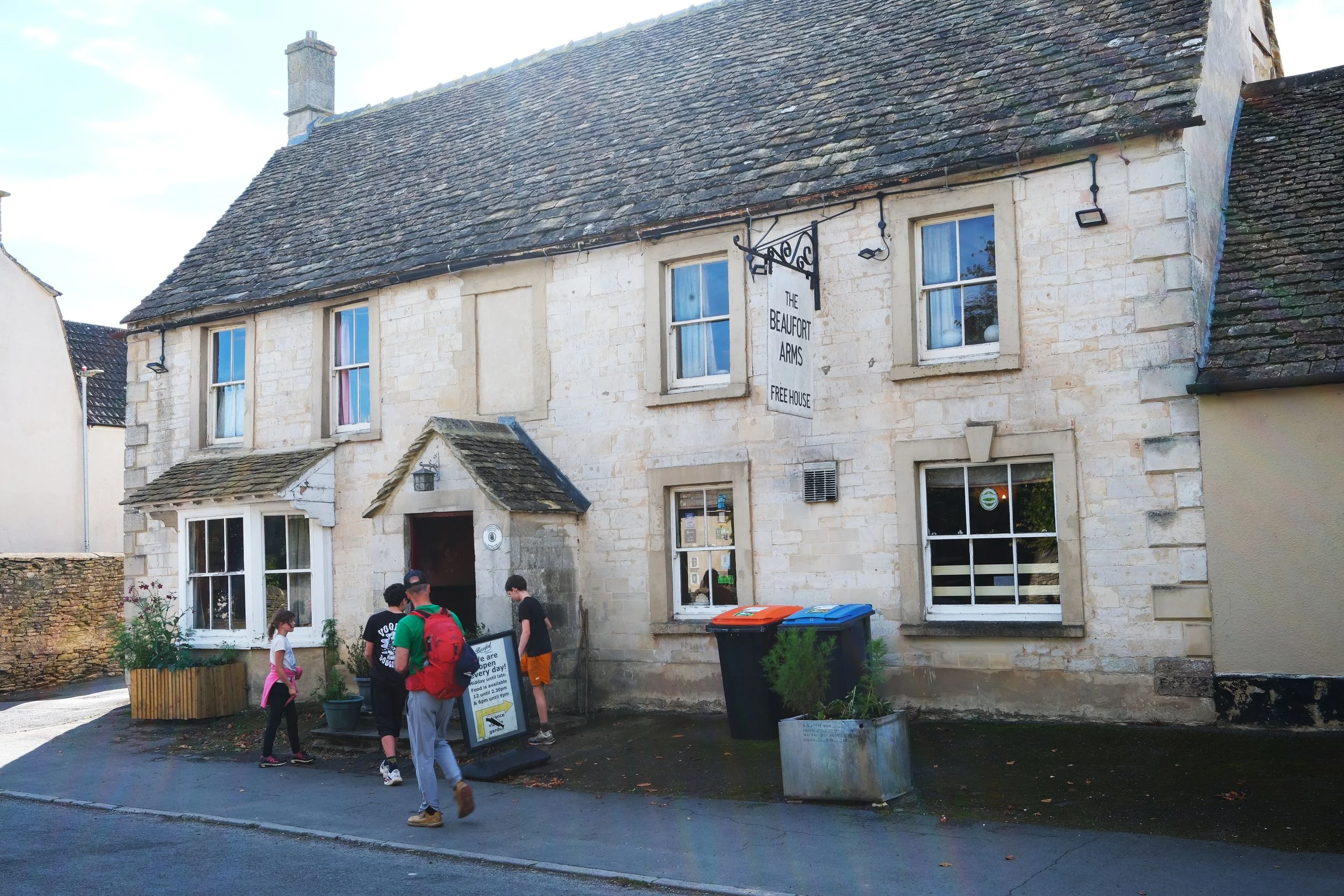 A lunch stop at Beaufort Arms along the Cotswold Way