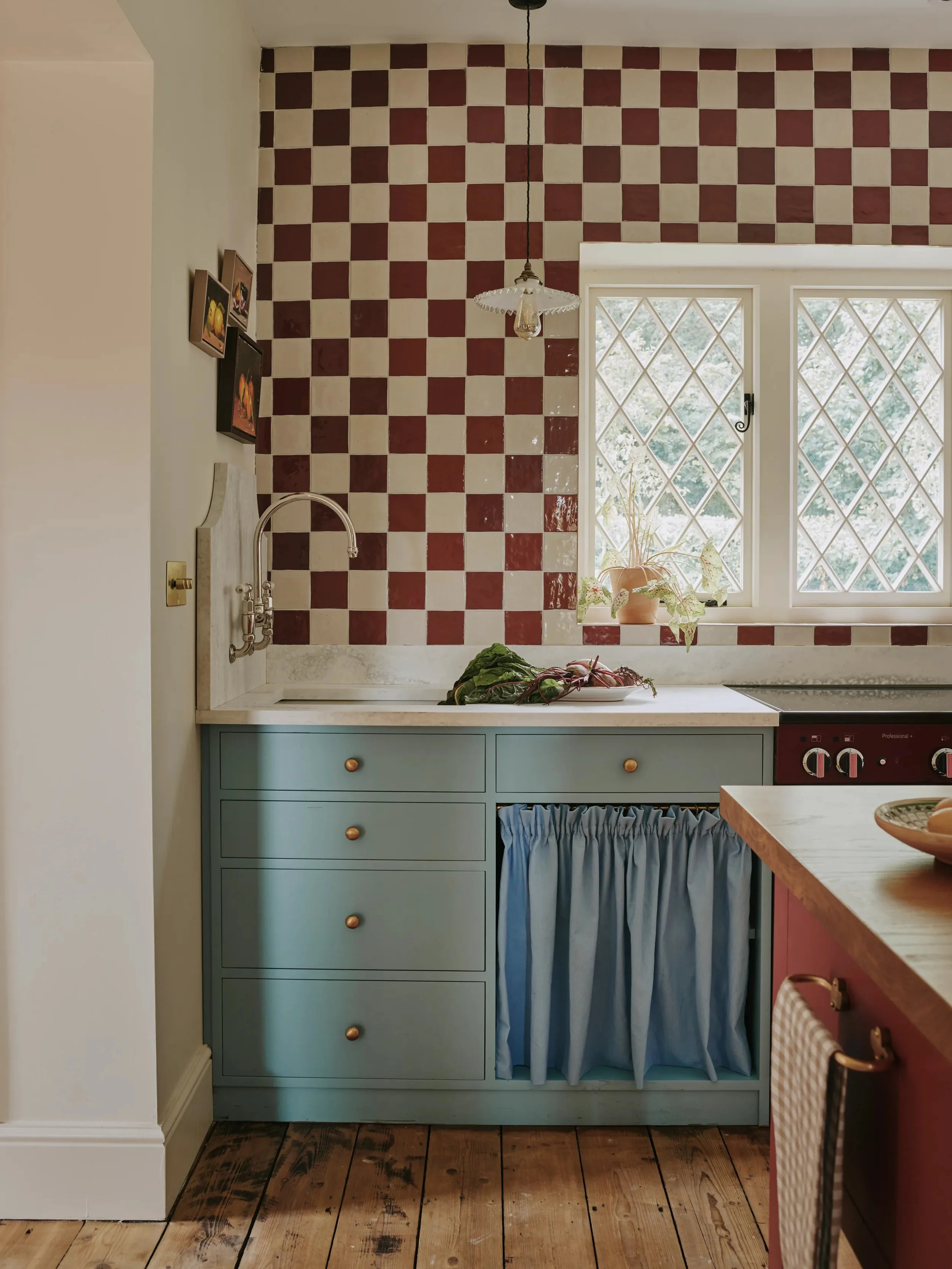 checkerboard pewter