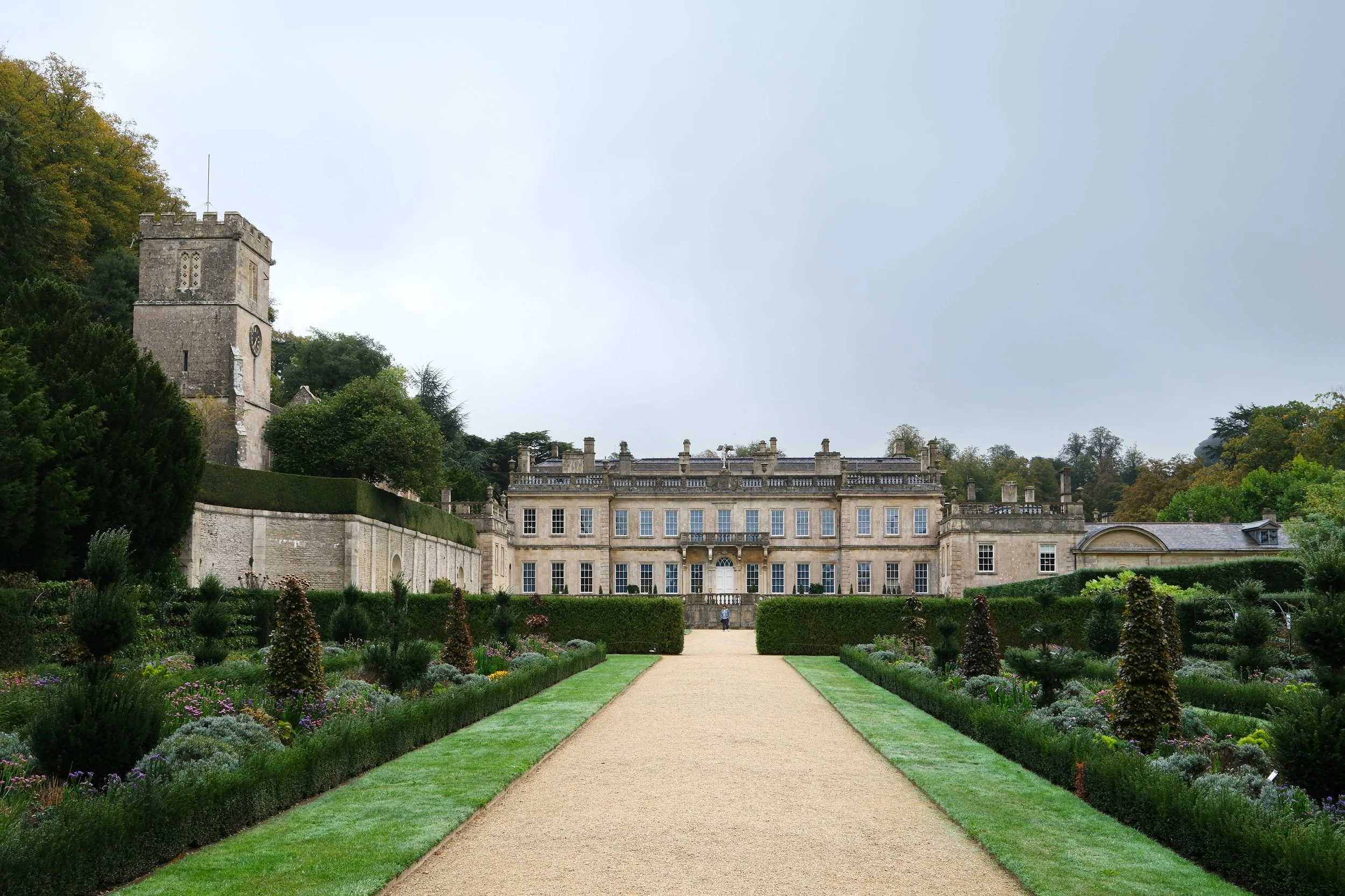 The Dyrham Park manor house front near the Cotswold Way