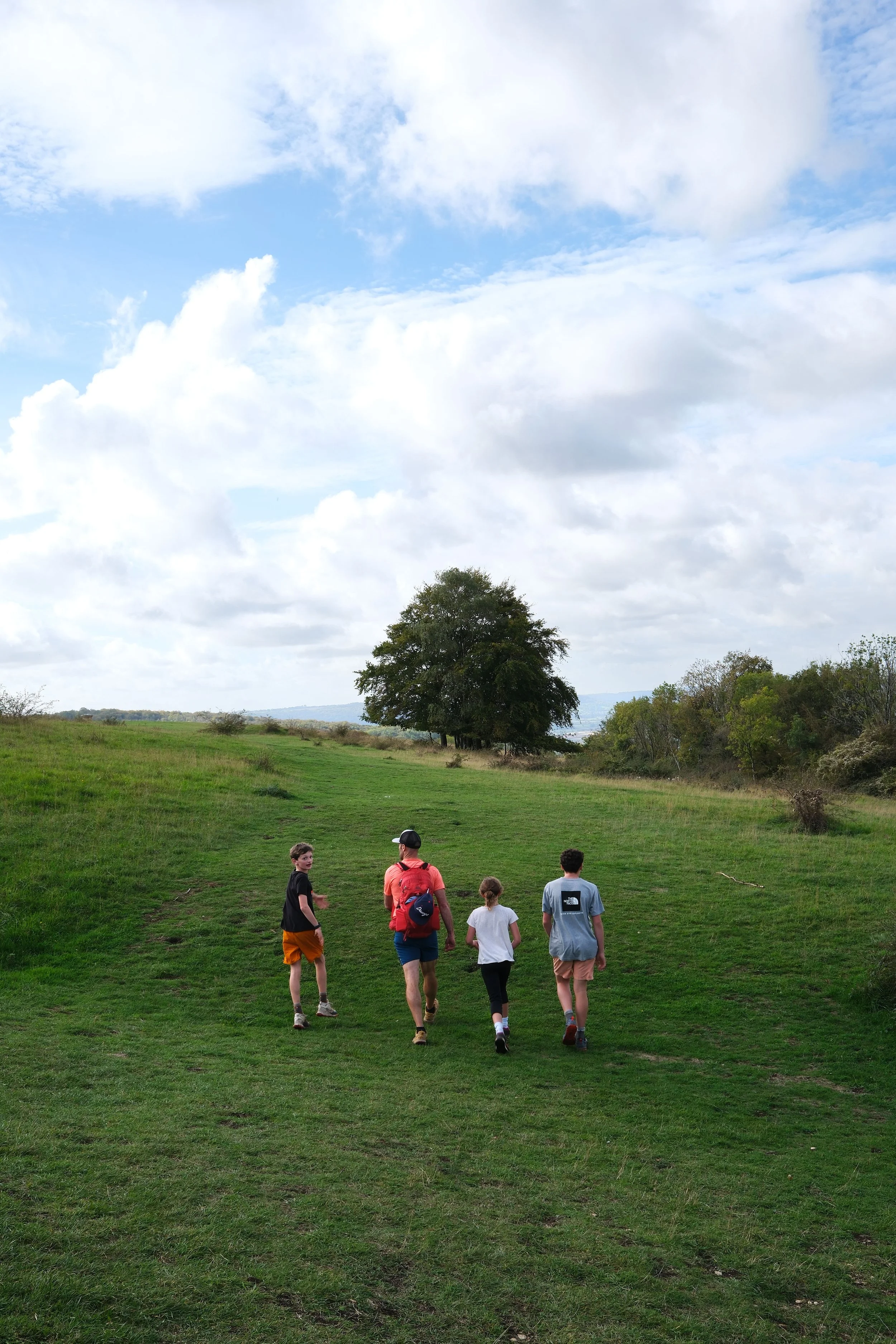 Rural walking trail between Painswick and Stonehouse on the Cotswold Way