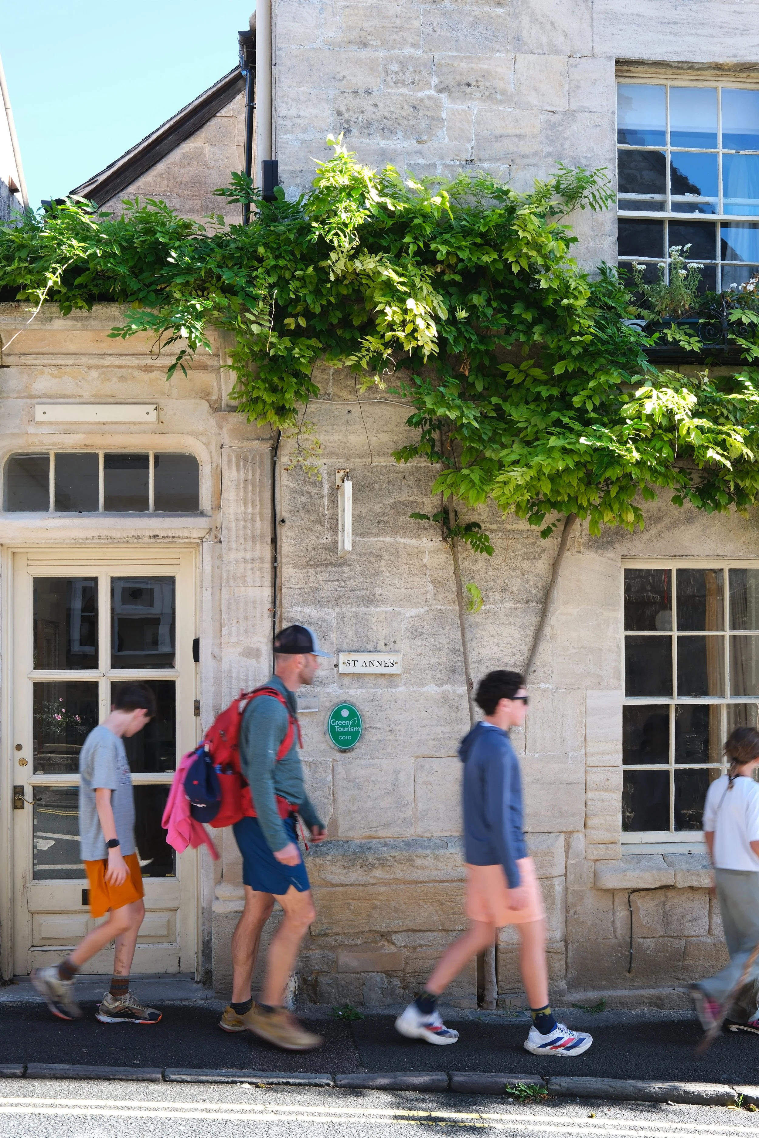 Traditional Cotswold stone cottages in Painswick, Gloucestershire
