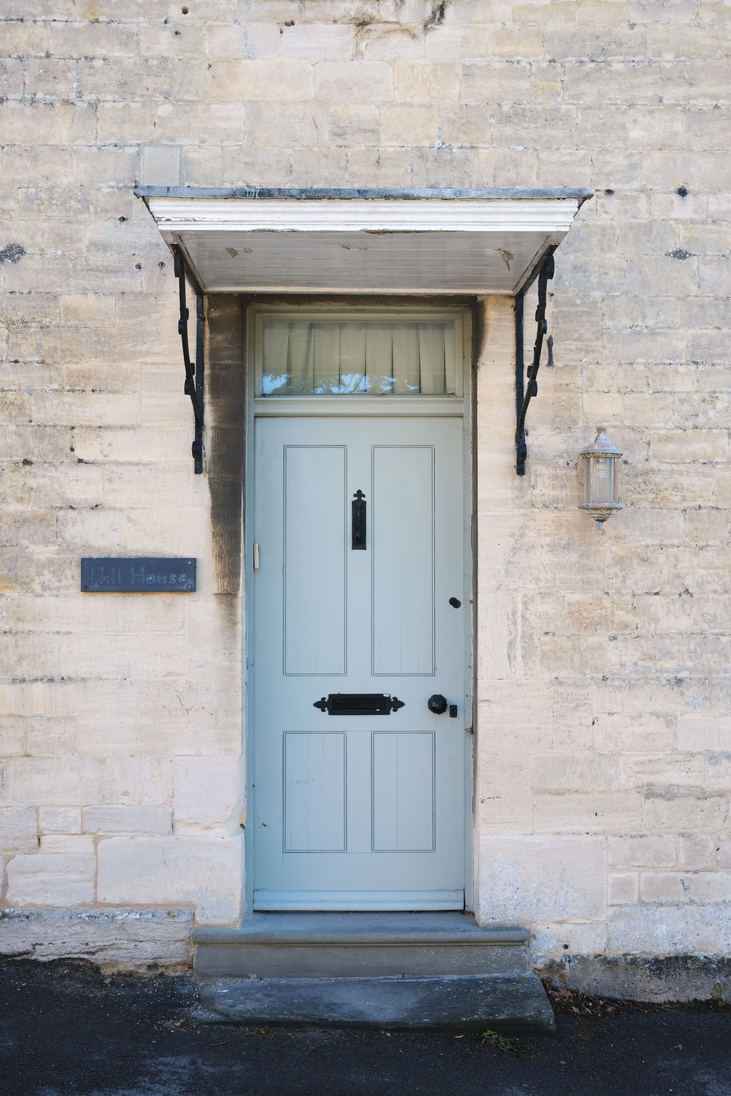Doorway in Painswick England along the Cotswold Way - the Hill House