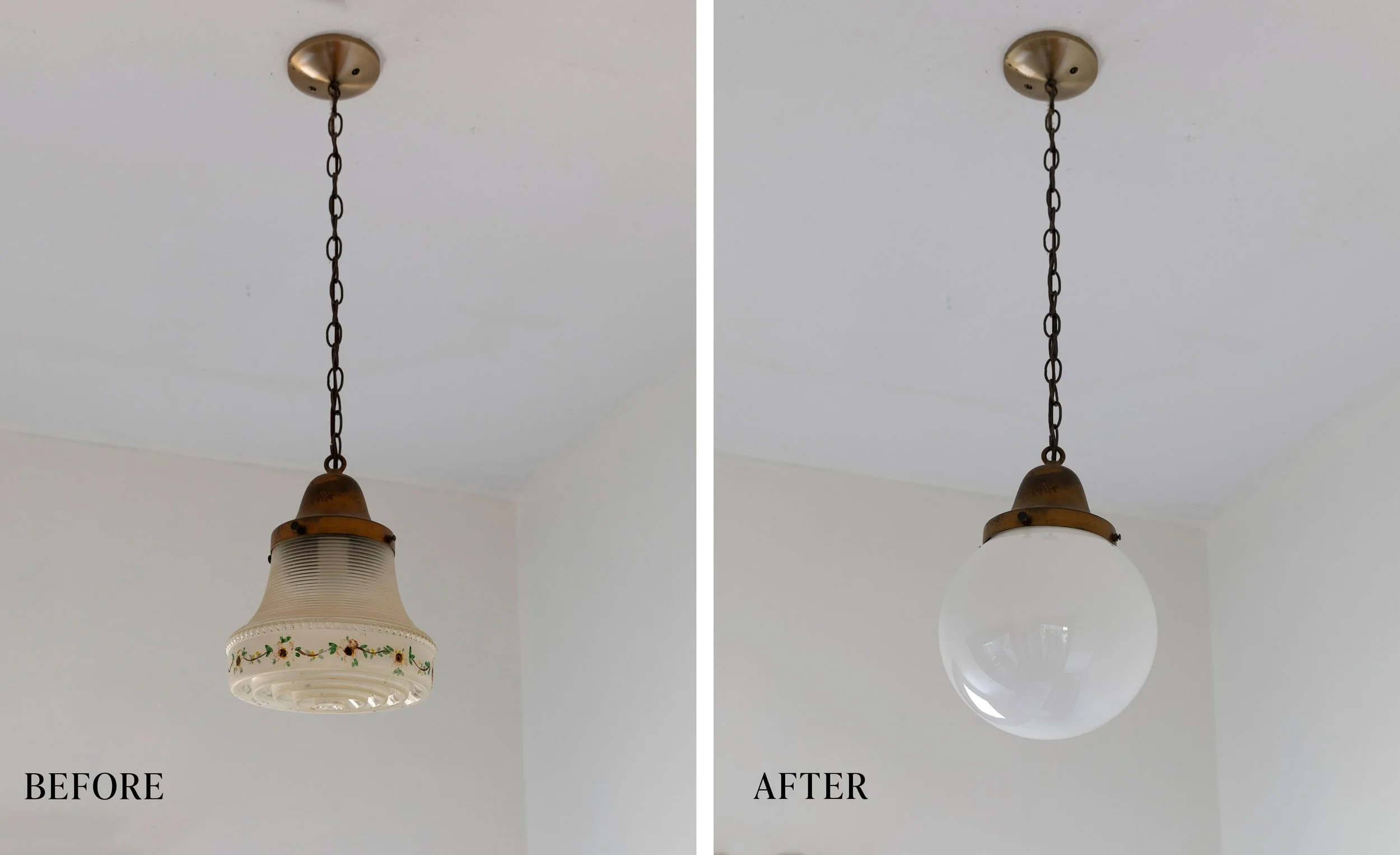 How to Replace a Light Fixture's Glass Shade — The Grit and Polish