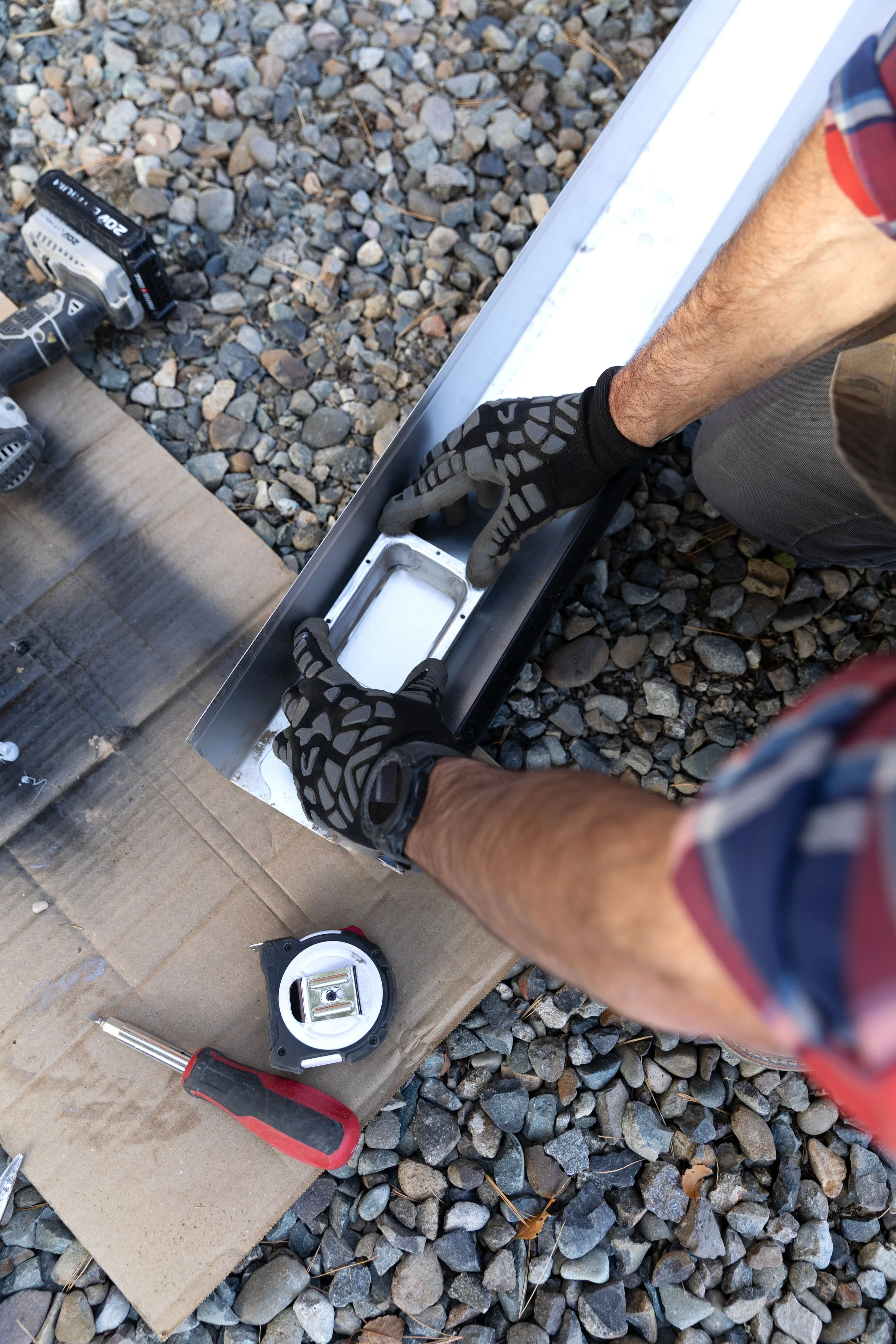 How to install gutters yourself — step-by-step black aluminum gutter guide