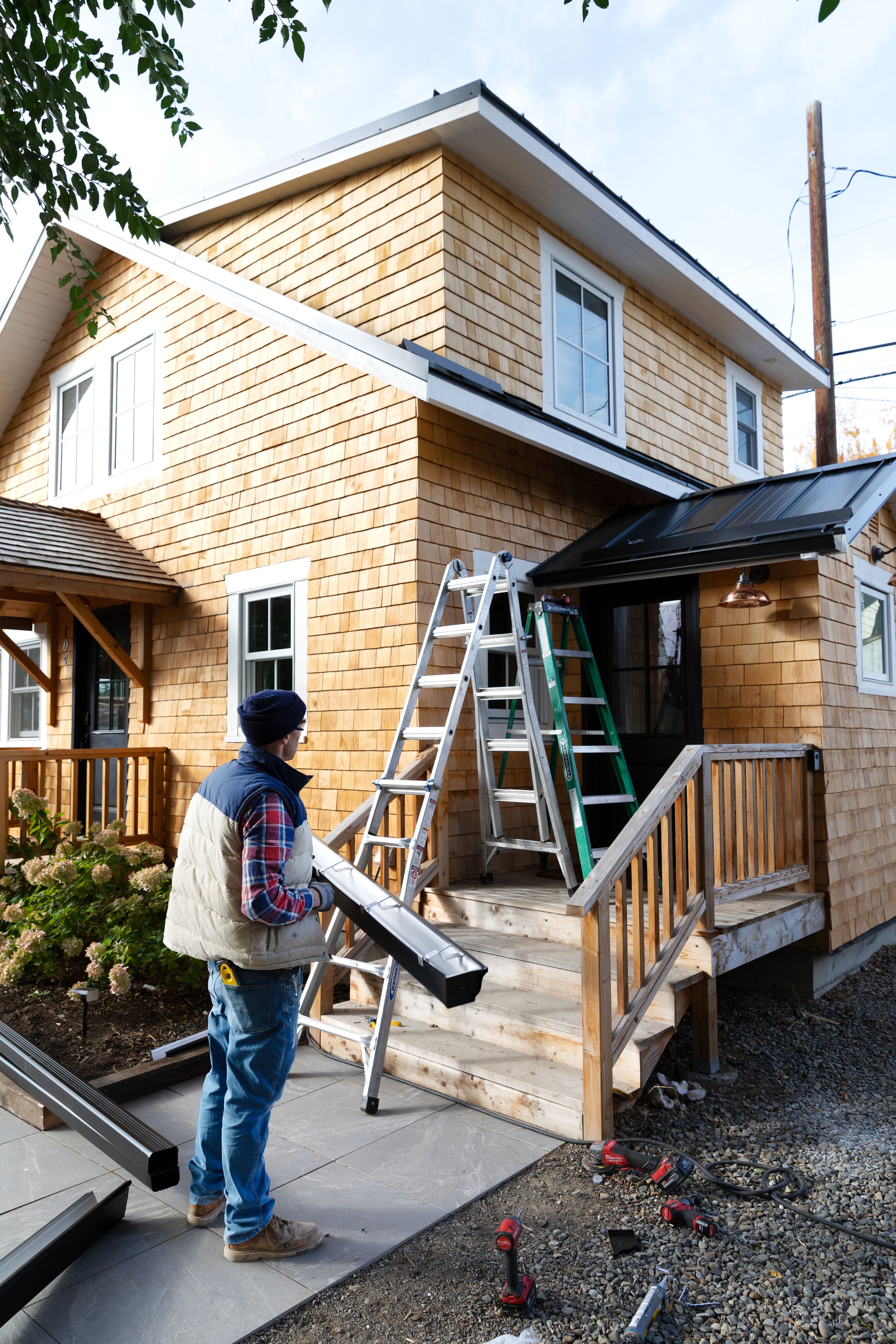 DIY install of black metal k gutters - a step-by-step guide plus cost
