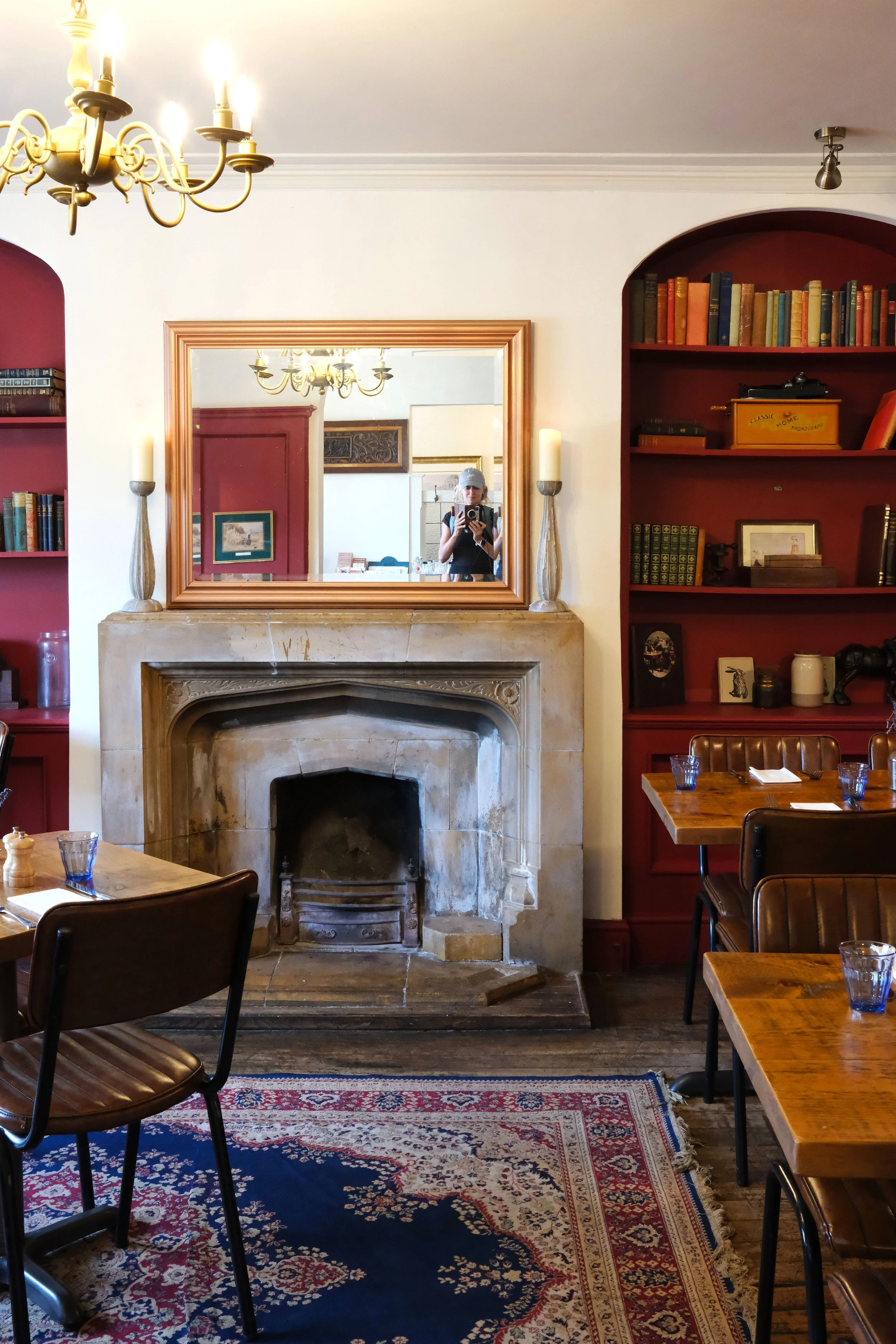 Falcon Inn interior Cotswold stone in Painswick, Gloucestershire