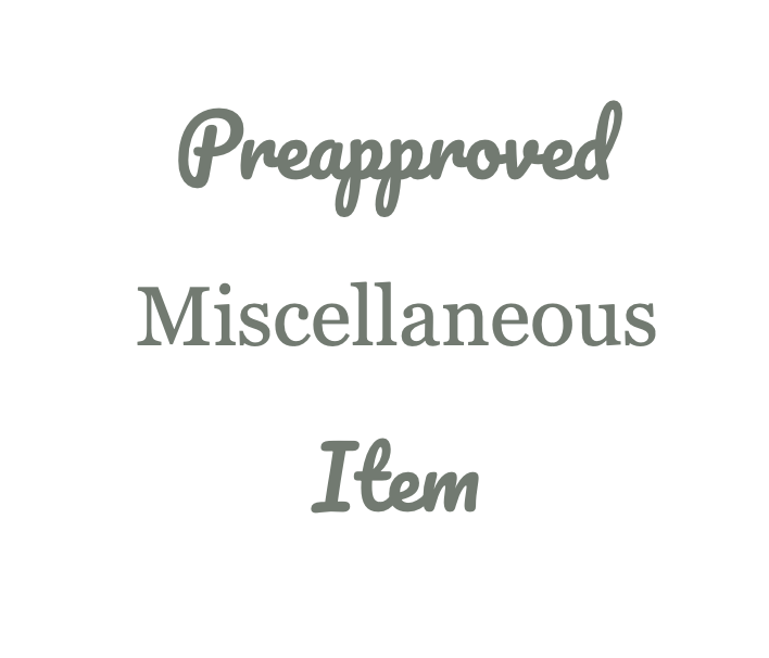 Miscellaneous Item
