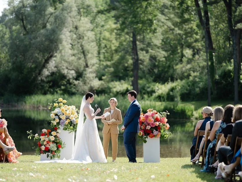 BEST DAY EVER! Congratulations to our son @kfp_commenter and his new beautiful wife @mollcay97  BEAMING WITH LOVE! ❤️ How did we score the first beautiful Saturday in months with Alfresco dinner? ☀️
Extra shout out to our fabulous team @vermontfarmsc