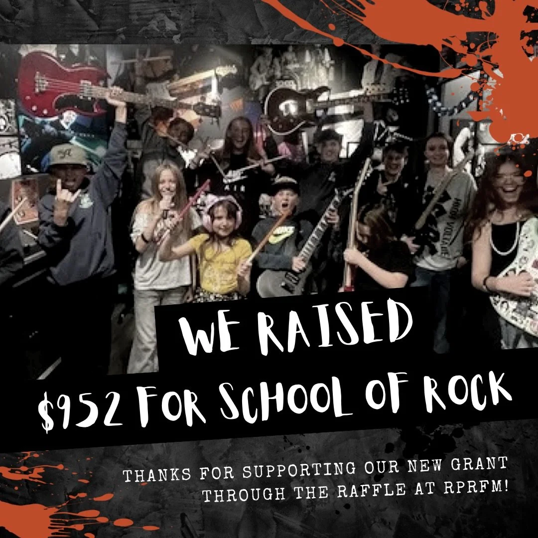 A big thank you to everyone that supported @schoolofrockreno through our raffle at our Spring Flea! 🔥🤘

All funds will go to the Half Stack Grant which helps to cover tuition for students at School of Rock. 

Want to see the SOR band rock it out on