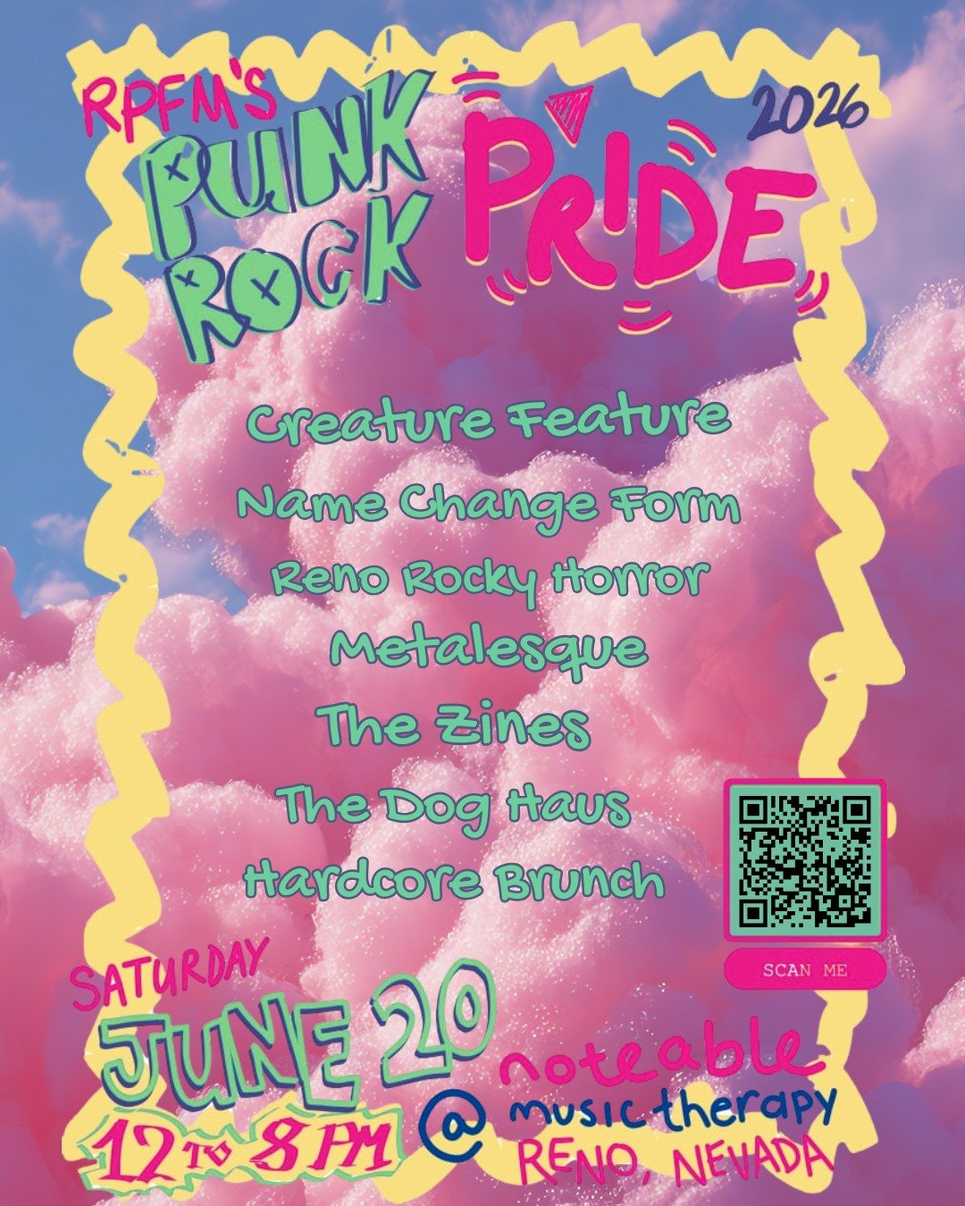 📞 Hello... we're calling to order an extra spicy Punk Rock Pride but with the perfect amount of fluff, camp and chaos, please. 💖 

Deliver it to @nmtsreno at 2590 Orovada Street in Reno! 

And if it's not hot when it gets here, we're gonna have pro