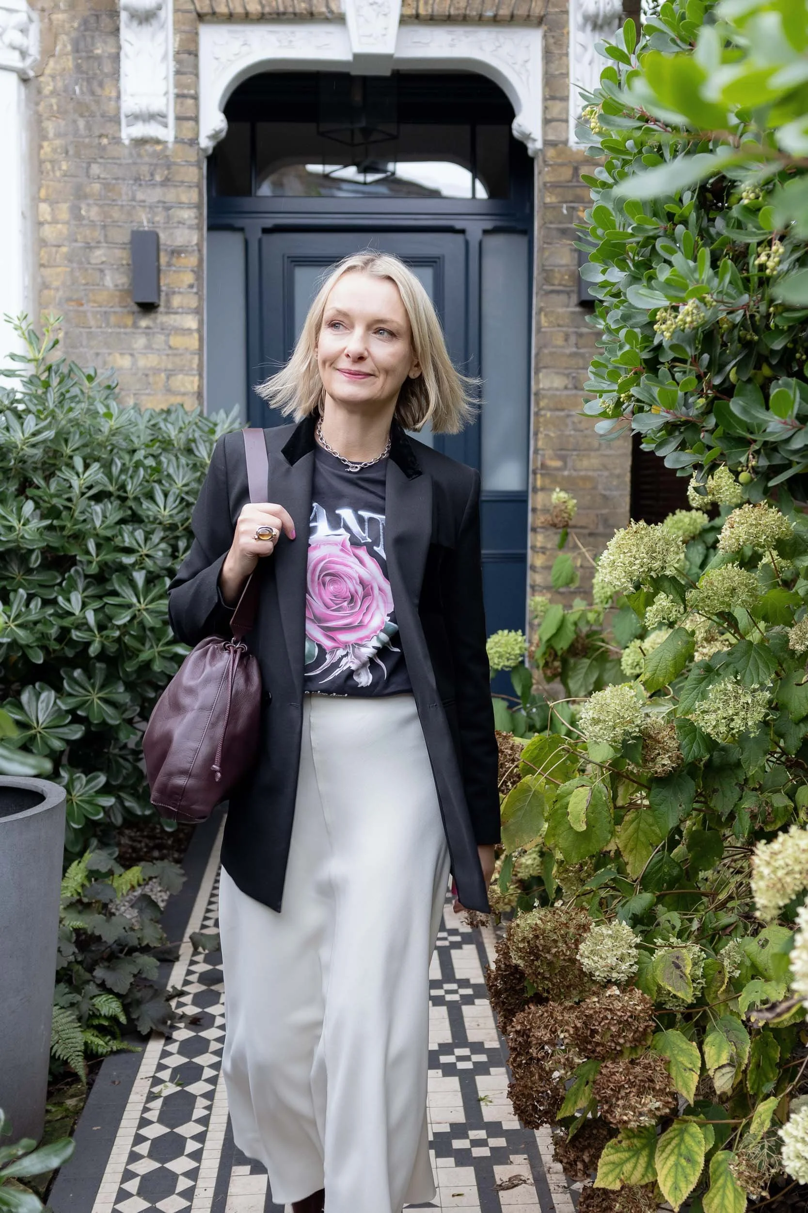 Inspiration for personal branding photoshoot in London, styled outfit photographed by byBALLARD