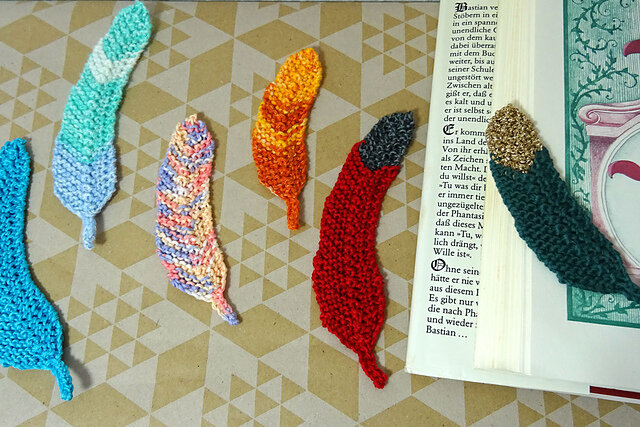 Feather bookmark by Red and the Wolf Designs