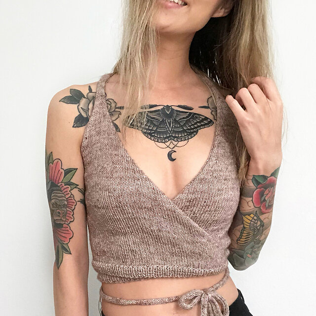 Venice Wrap Tank by Gorillaknits