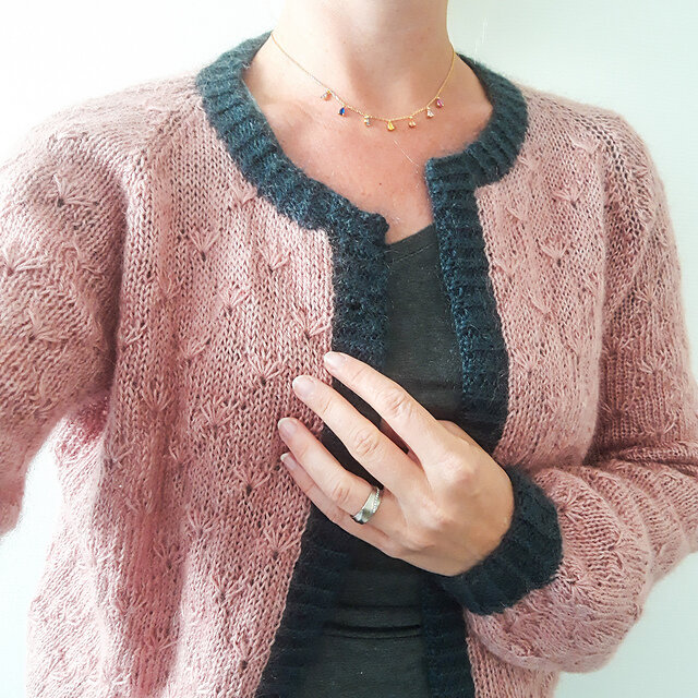 Lavender Cardigan by Astrid Agustsson