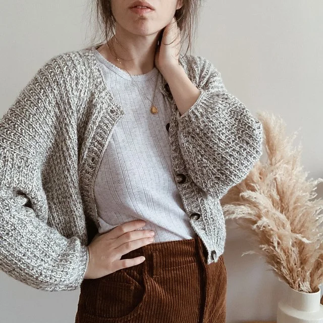  Velvety Cardigan by Gregoria Fibers