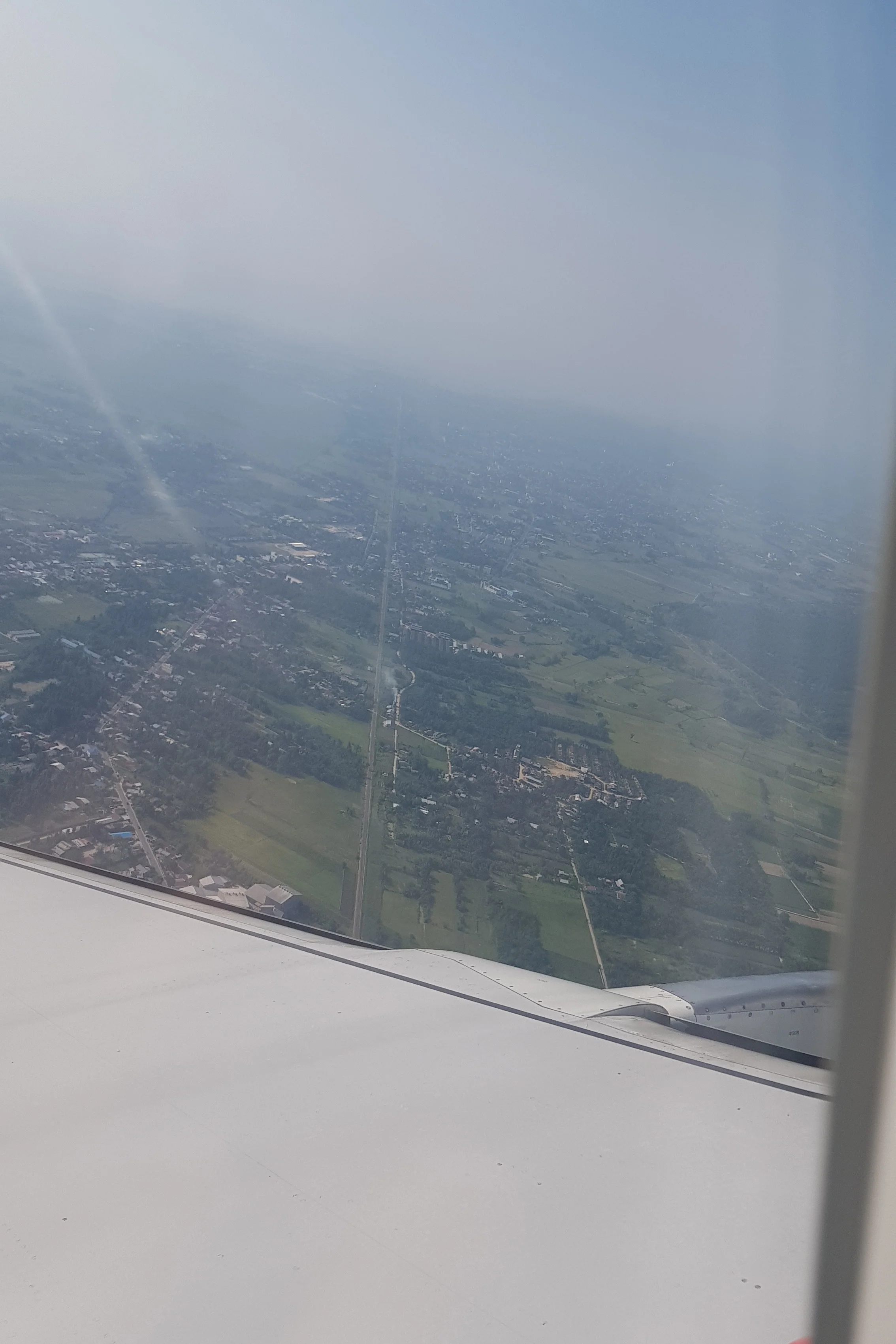 View from the airplane window of our soon-to-be new home.