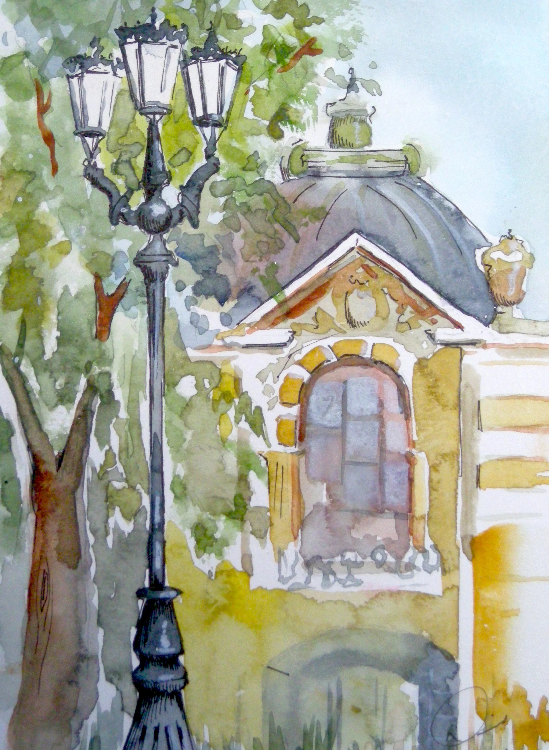 Le Petit Palais  - Watercolor 22cm x 17cm €SOLD€
