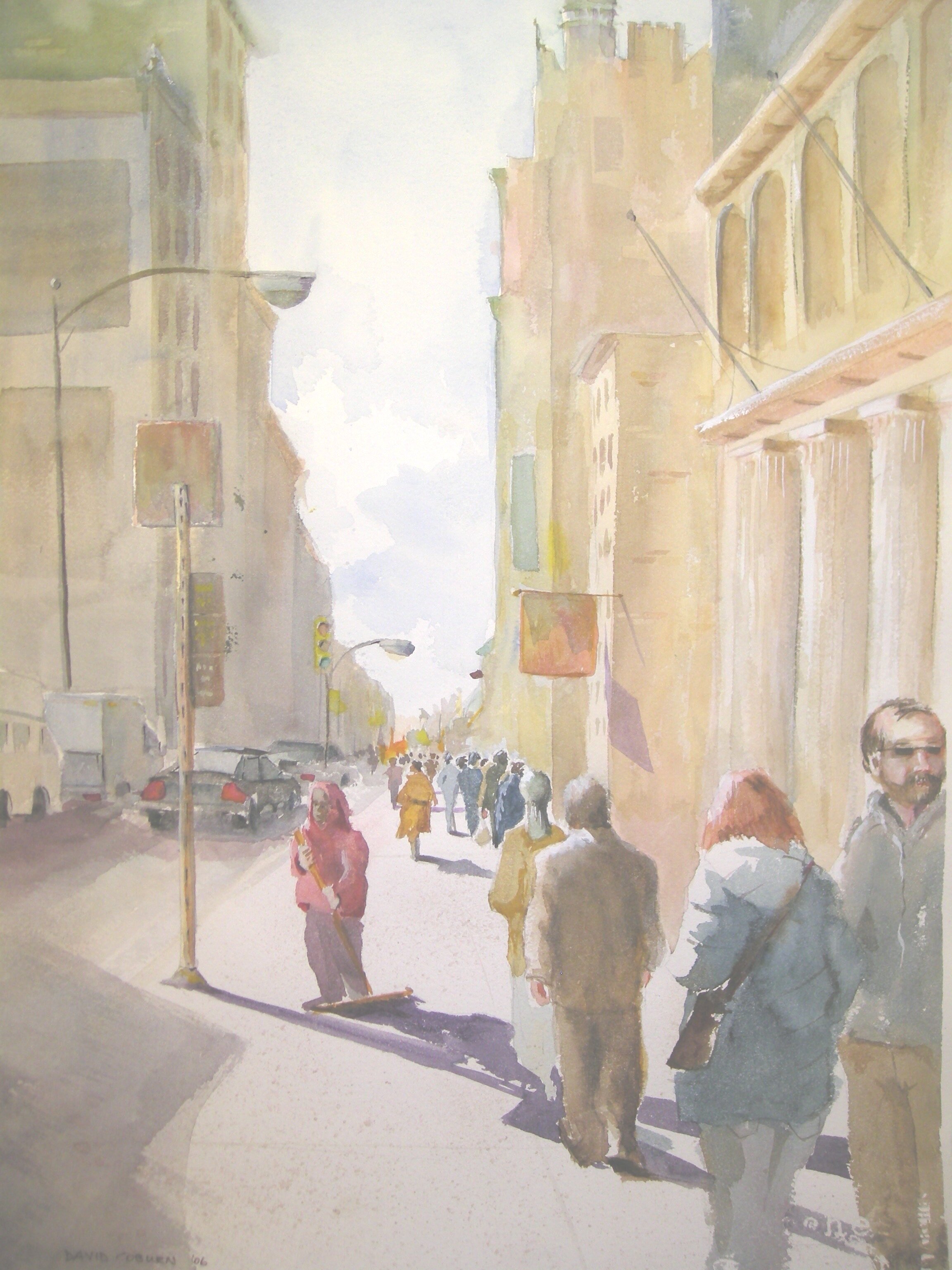 NYC after 911 -  - Watercolor 59cmx38cm €750
