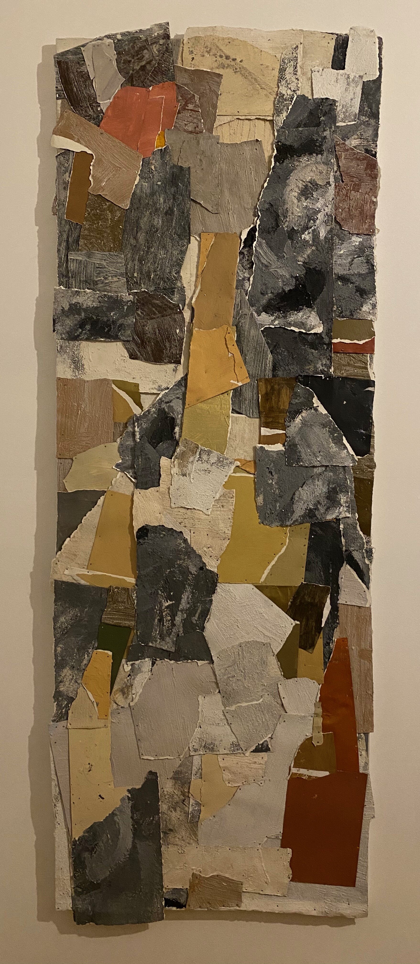 Facing Vertality_2020_Acrylic Collage on canvas_66x24inches.jpeg