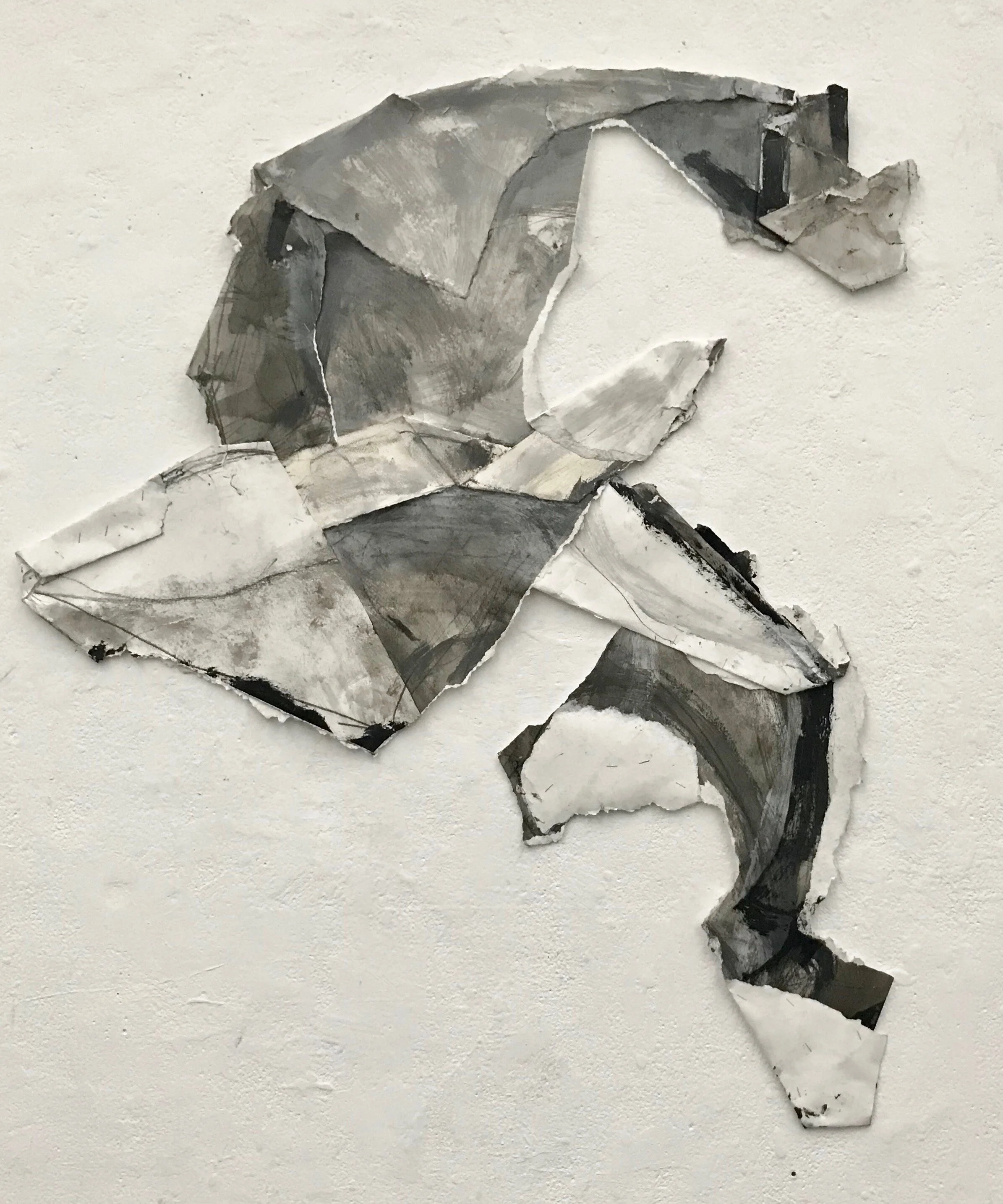 Geometry in Space_2020_Acrylic Collage with Staples on Paper_48x46 in.jpg