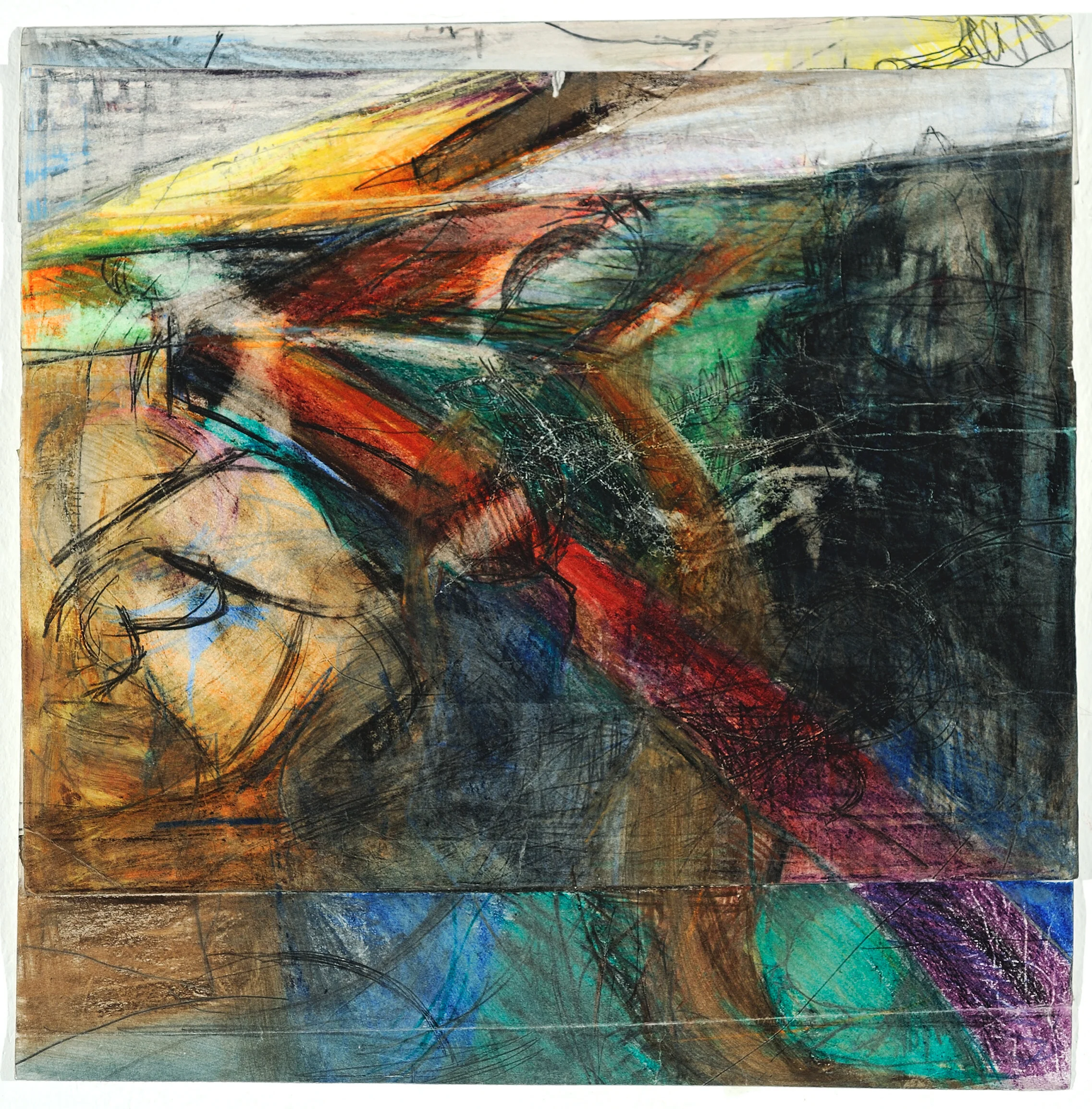 Surface Tension_2019_Mixed Media on Paper_14x14inches.jpg