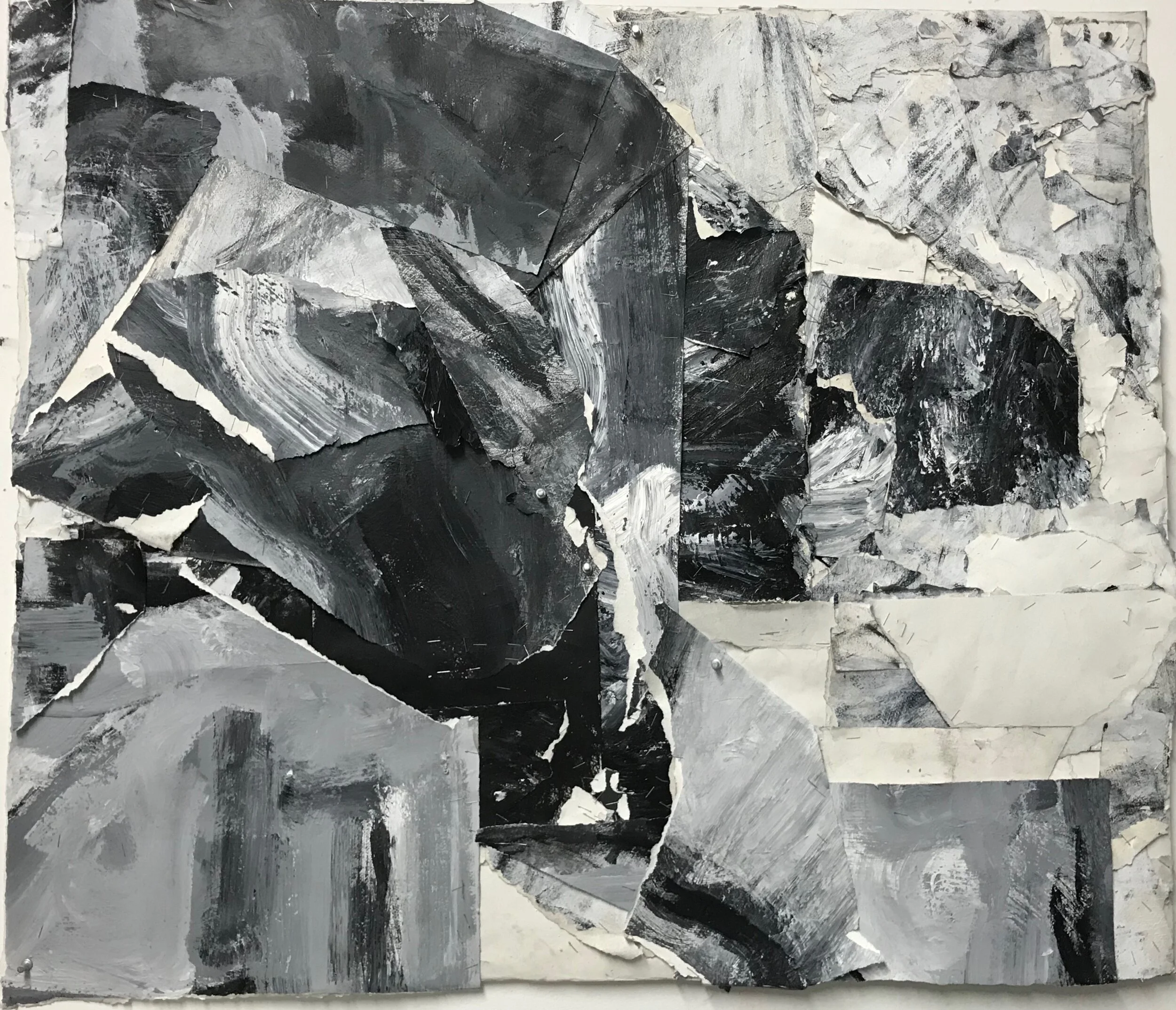 Turtle Force_2020_Acrylic Collage with Staples_36x42 inches.jpg