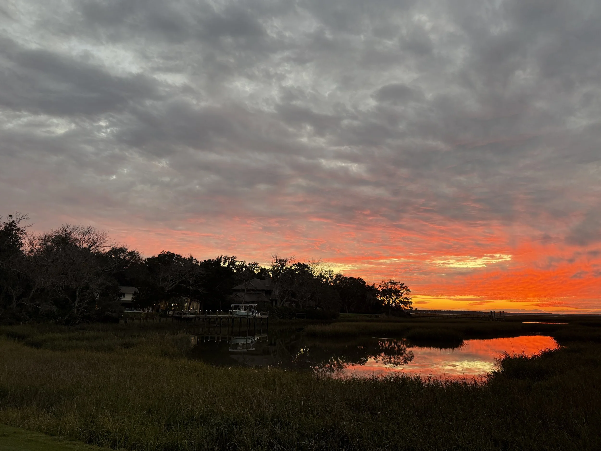 Clouds and red light shot #1.