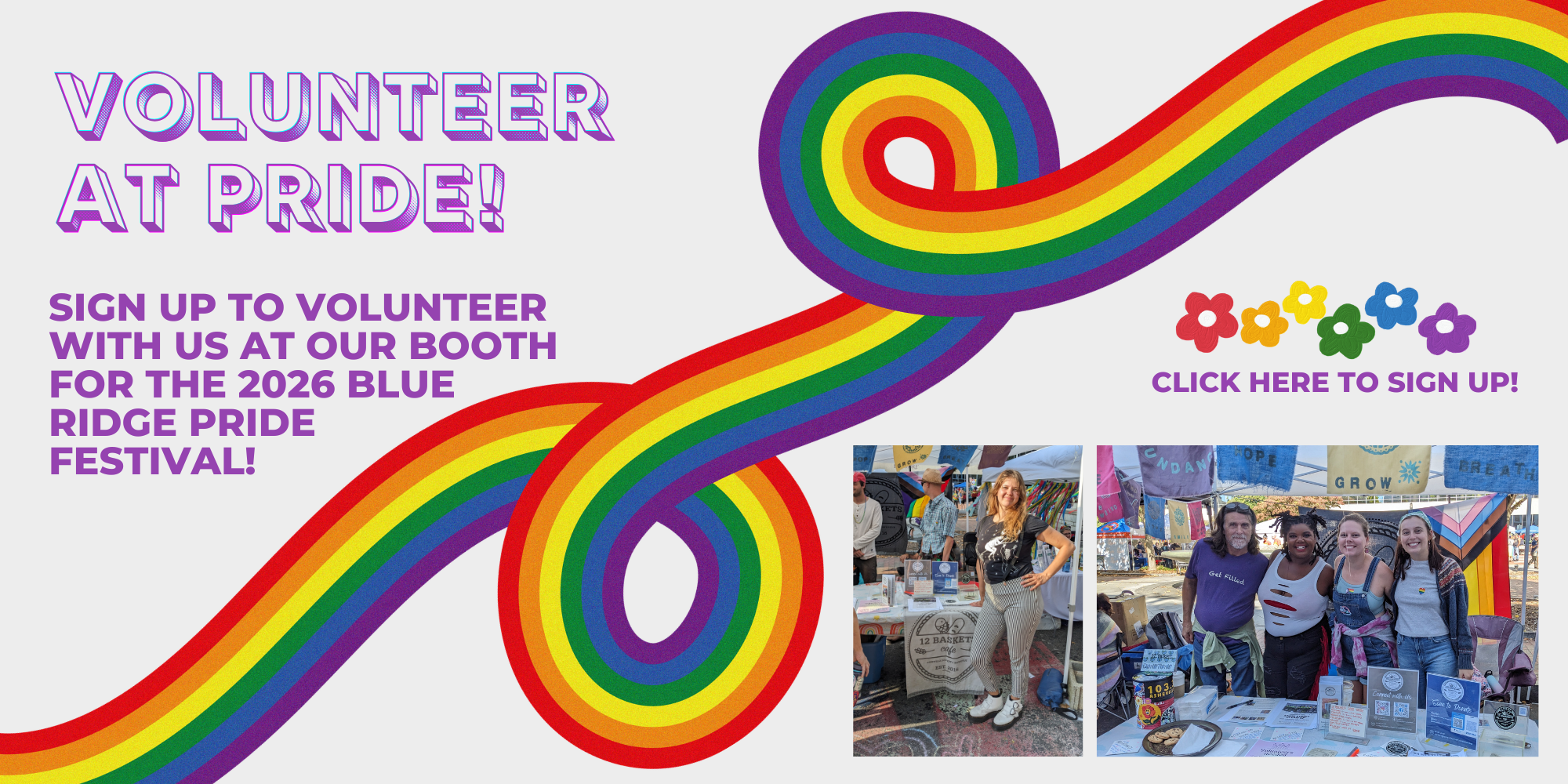 Volunteer with us at Blue Ridge Pride!