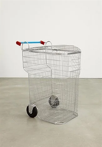 Fig 1.5 . Los Carpinteros, Trash-shopping cart , 2008, chrome steel, plastic. Courtesy of artnet.
