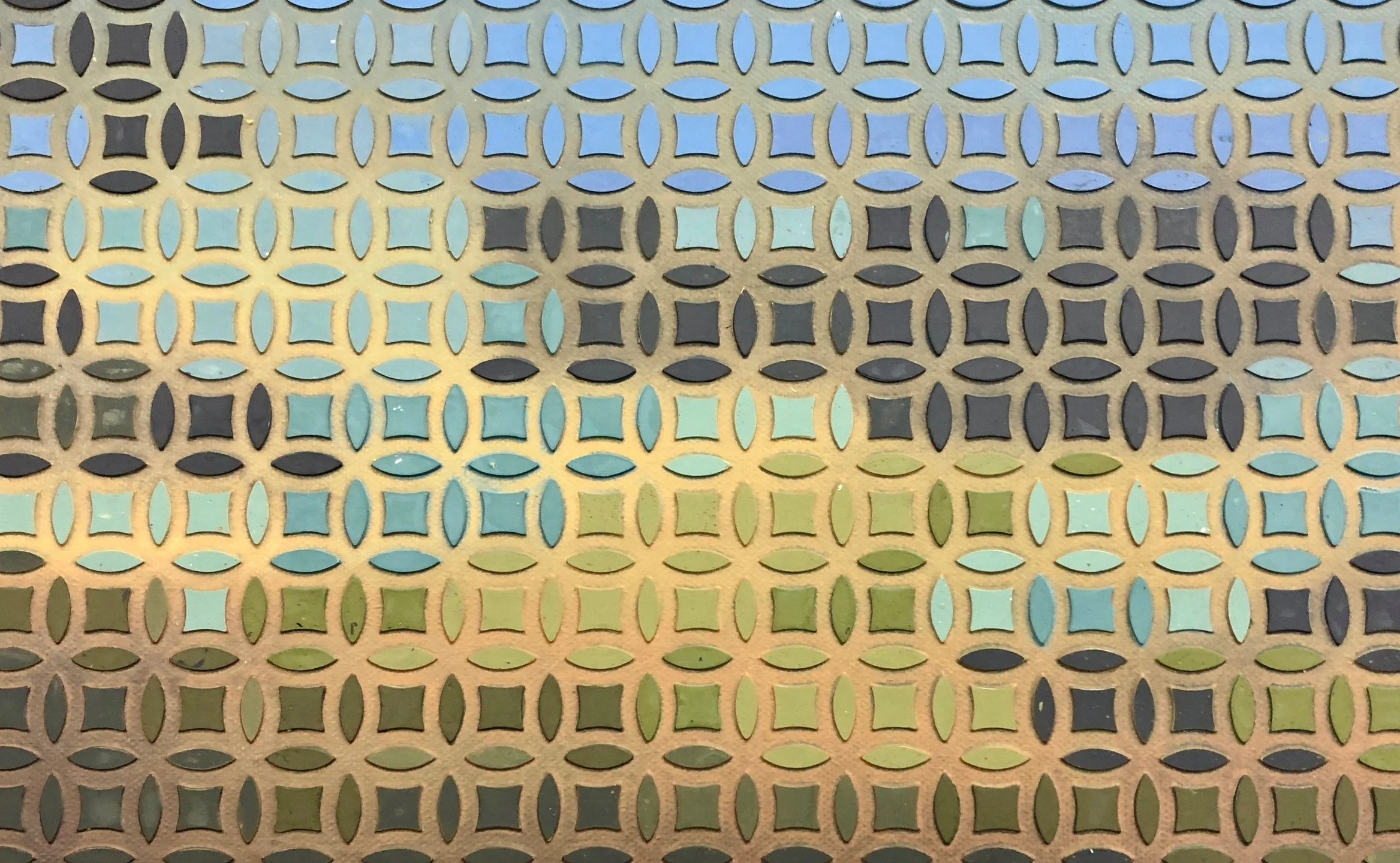 Al Anochecer / At Dusk (detail), 2018-2019 Acrylic on Canvas 200 x 300 cm (six panels, 100 x 100 cm each)