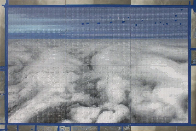 Figure 3: Roger Toledo, Aterrizando, 2019, 200 cm x 300 cm, artist’s studio, Havana, Cuba.