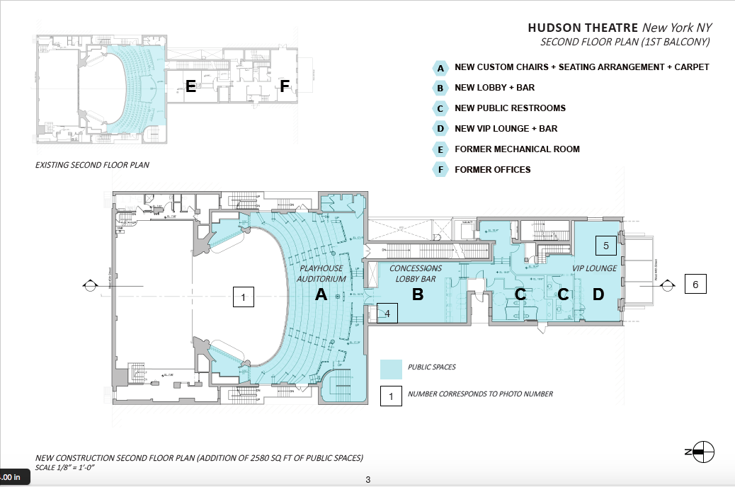 Mezzanine Floor Plan Before & After