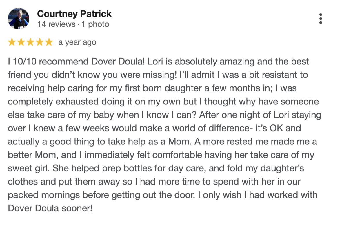 overnight postpartum doula nh