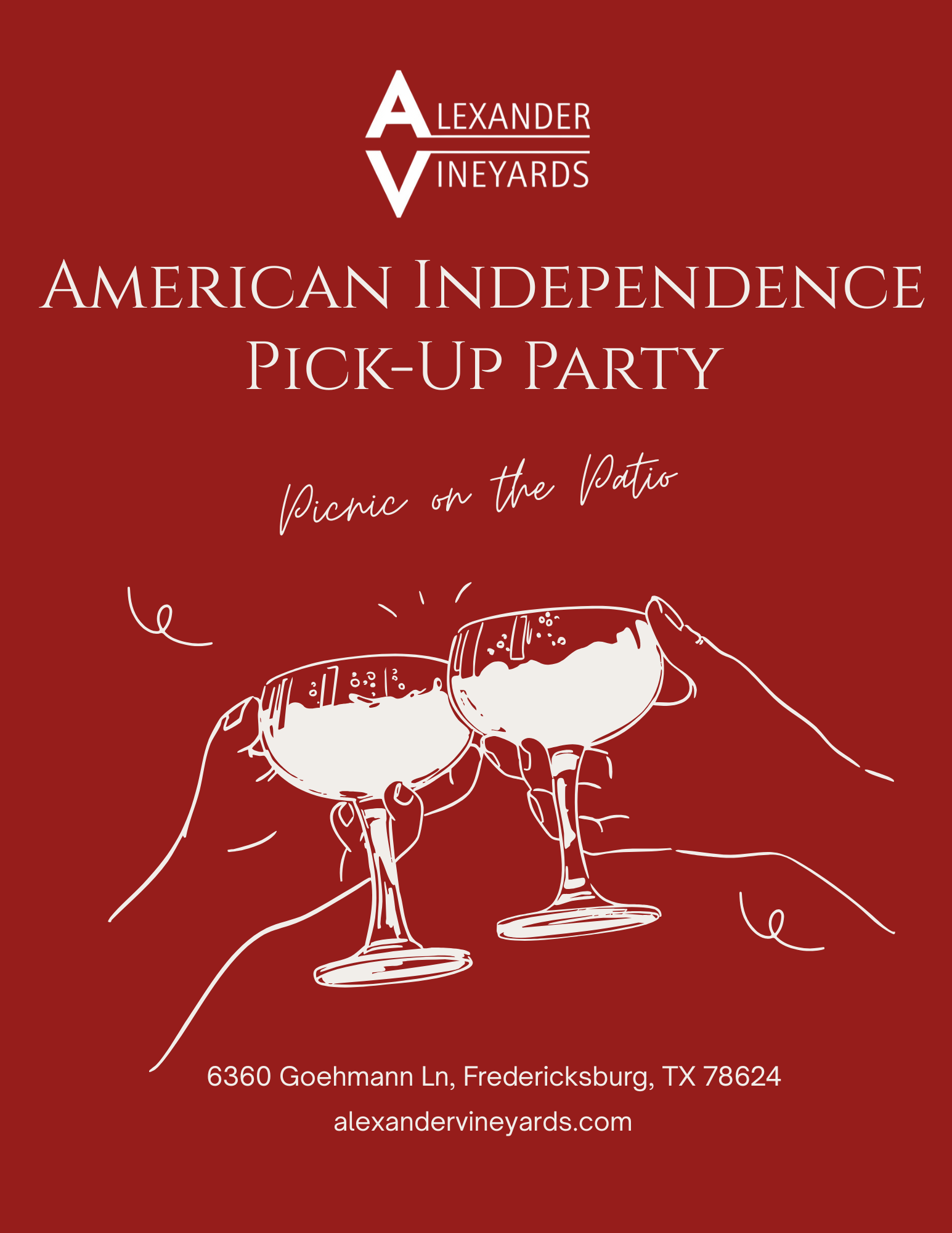 July Pick-Up Party: Picnic on the Patio