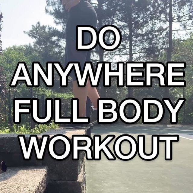 SAVE THIS FOR LATER. Another take anywhere and do anywhere workouts. Save this and try it next time you travel. 
Set you timer for 40 seconds work and 20 seconds rest. Do 3 rounds of these exercises. 
1. Step Ups R
2. Step Ups L
3. Modified Squats
4.