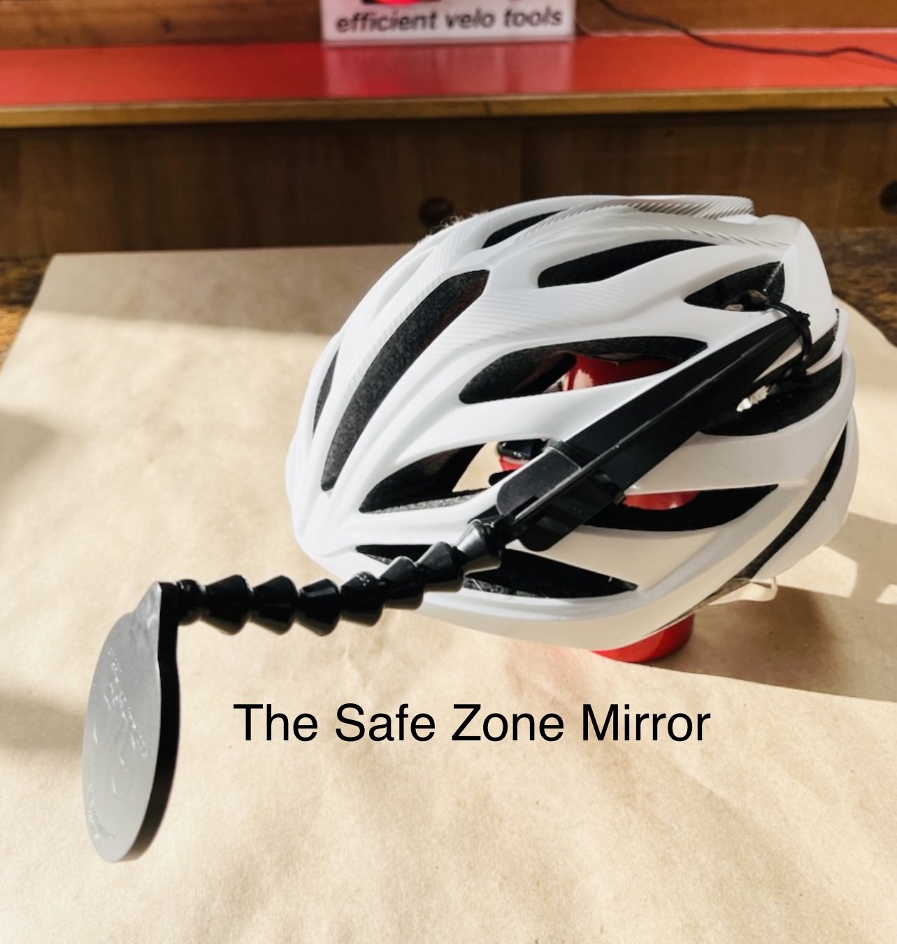 Safe Zone Helmet Mirror — Efficient Velo Tools (EVT)