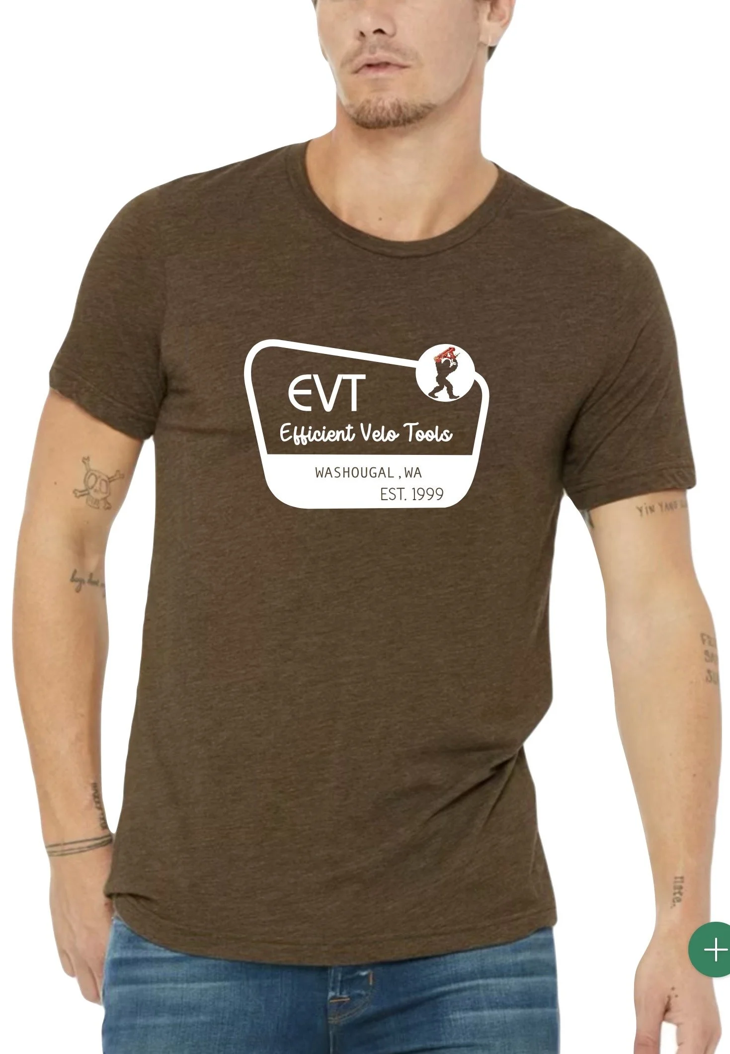 EVT Logo T-shirt (Brown & White)