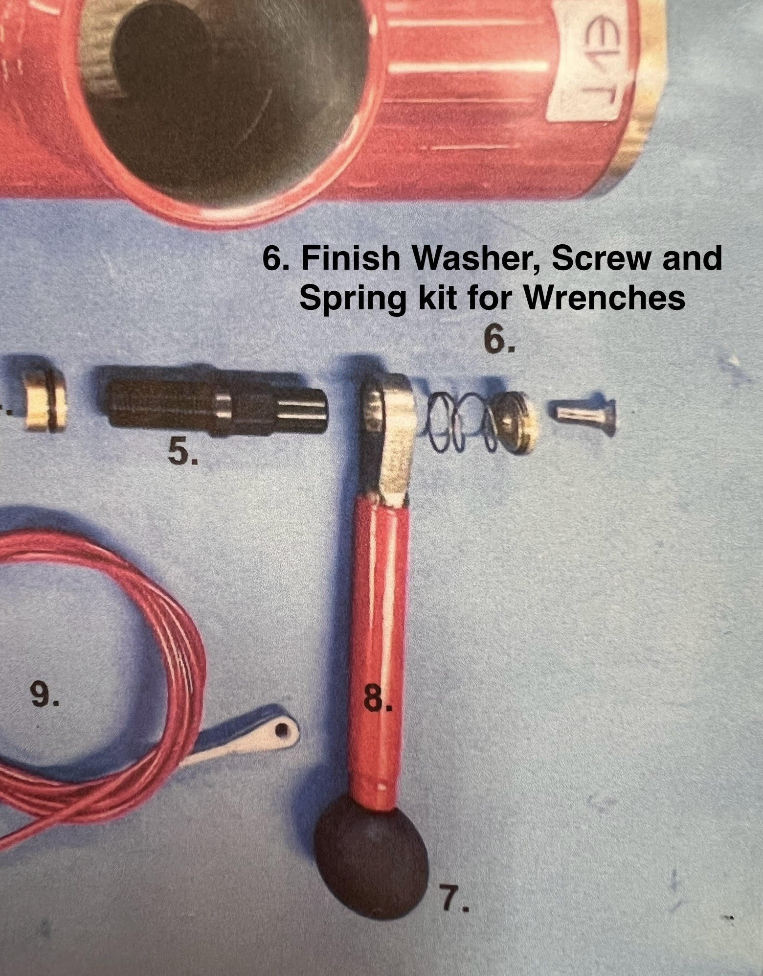 Right Arm Binder Wrench Finish Washer, Screw & Spring.jpg